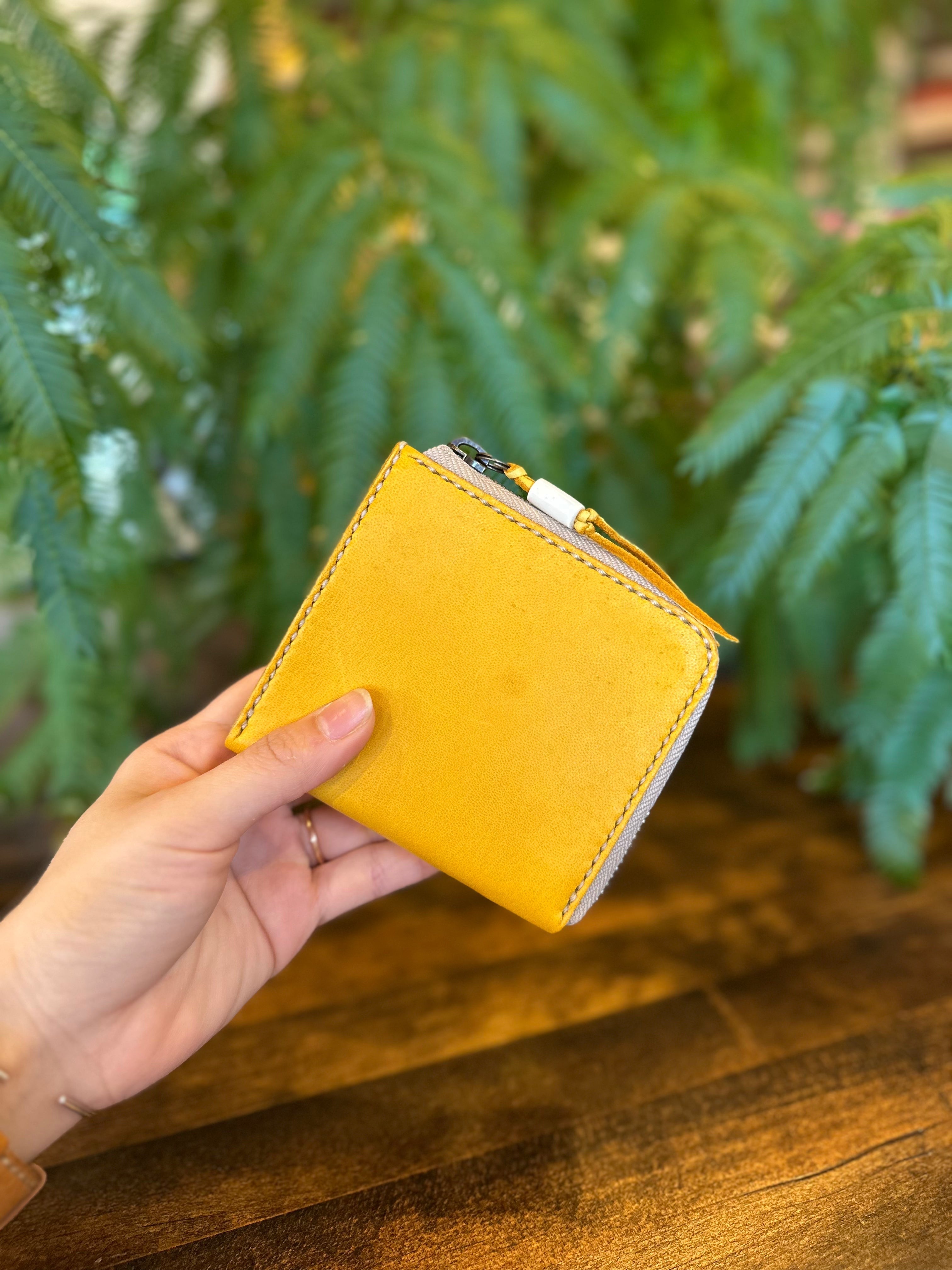 「一粒万倍」に鹿革のお財布を