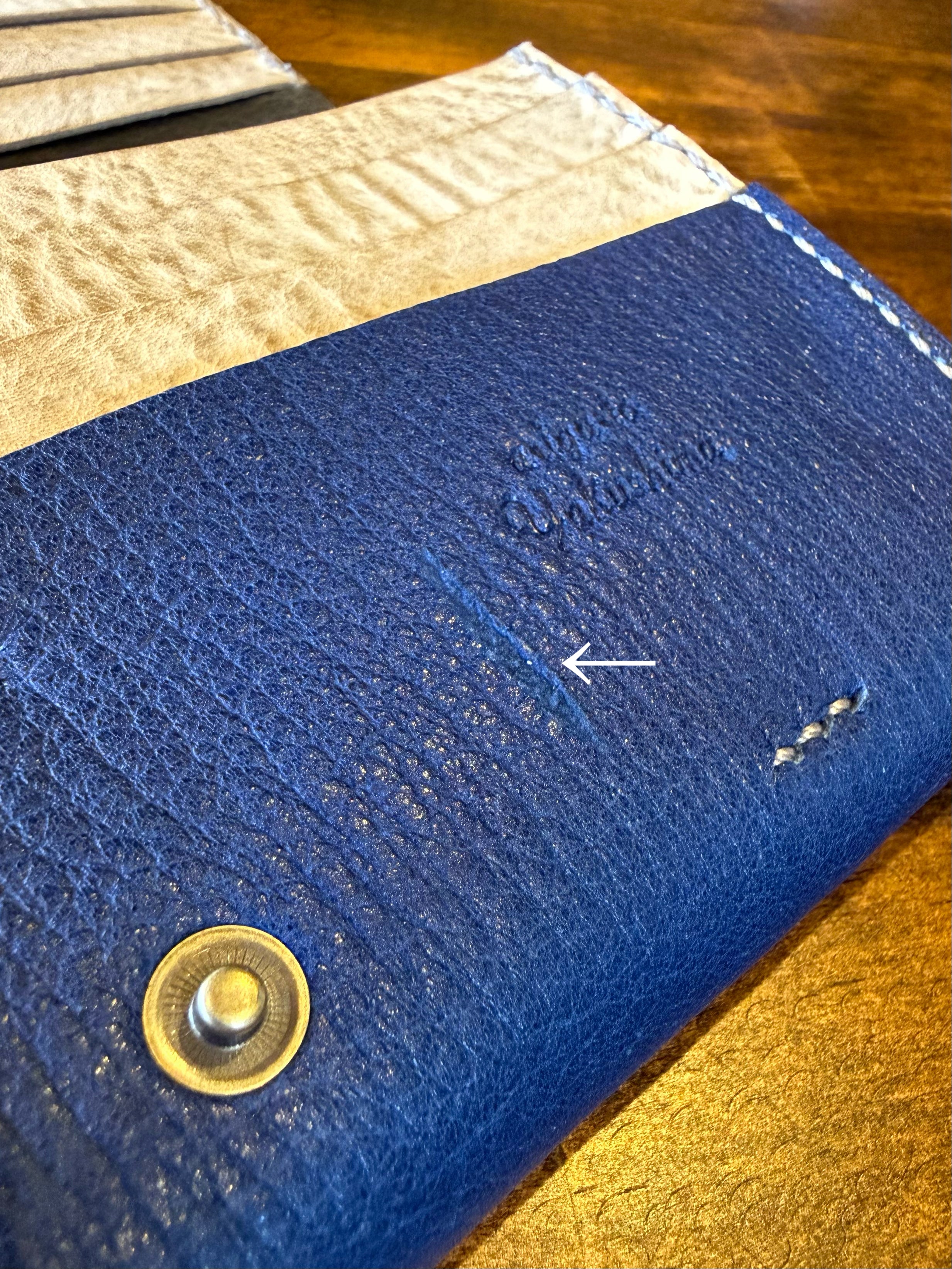 【蝦夷鹿革】『深海』長財布