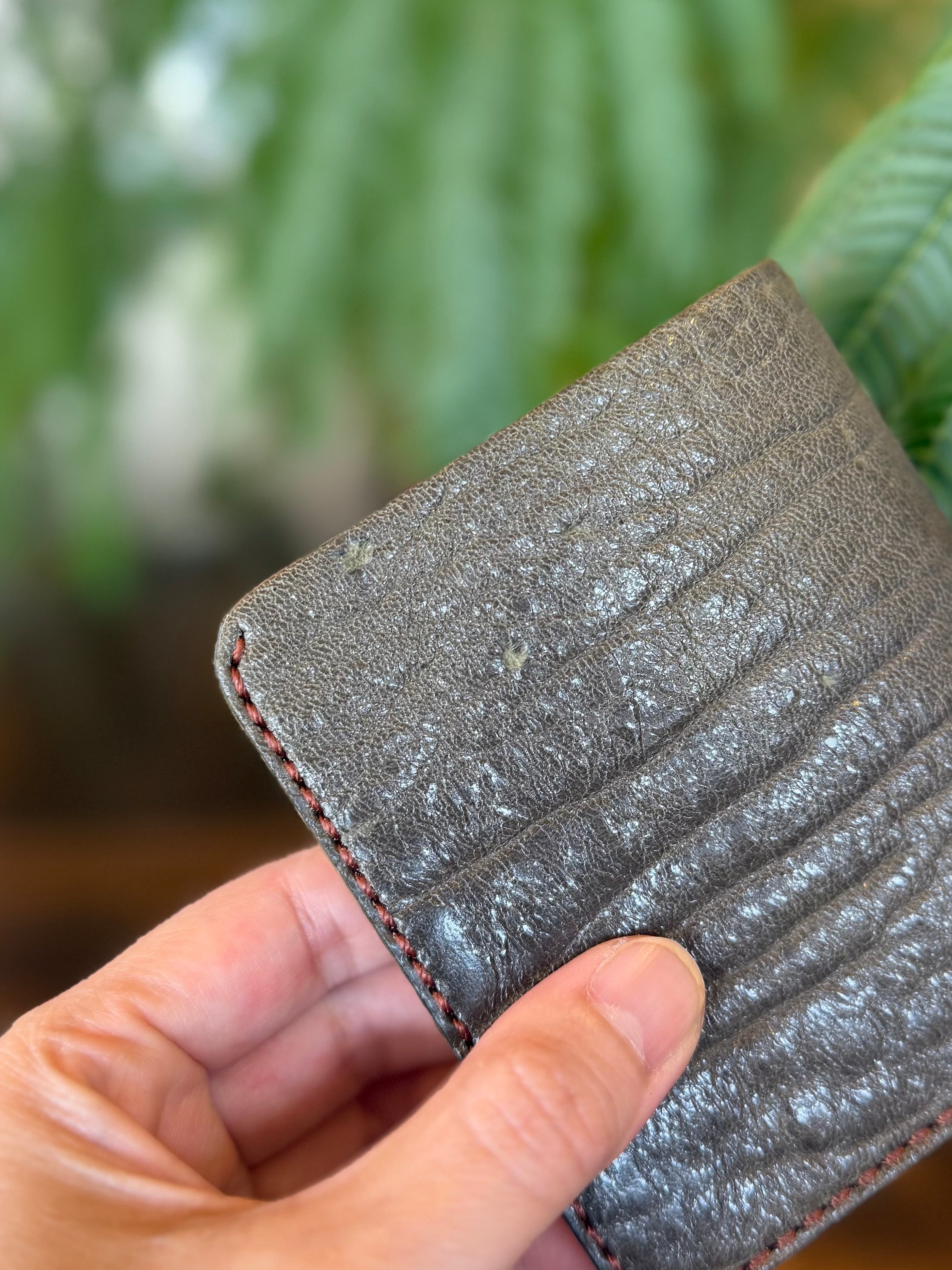 【屋久鹿革】家計管理Wallet(カーキ)