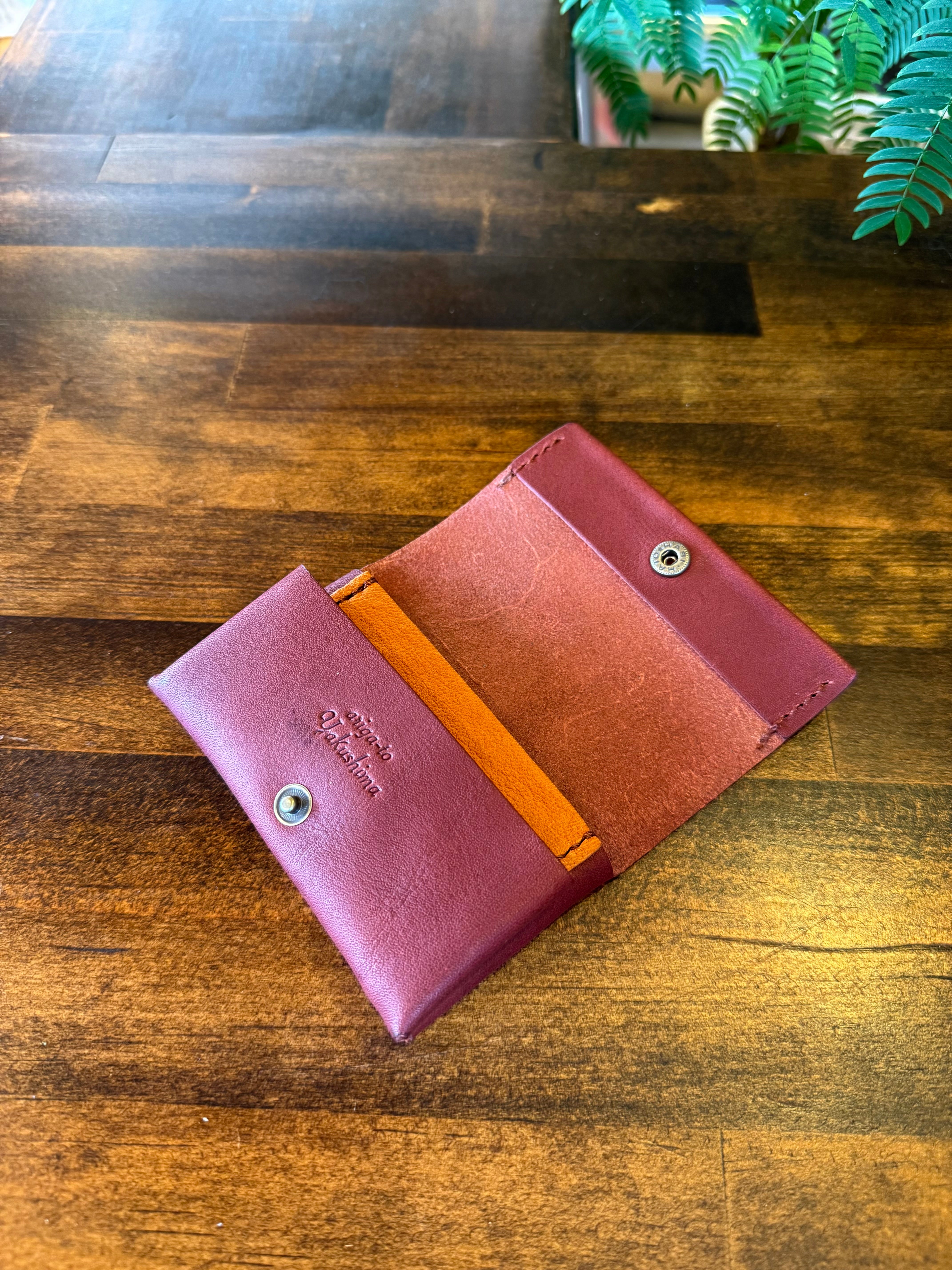 Smart business card holder (with Tochigi leather)