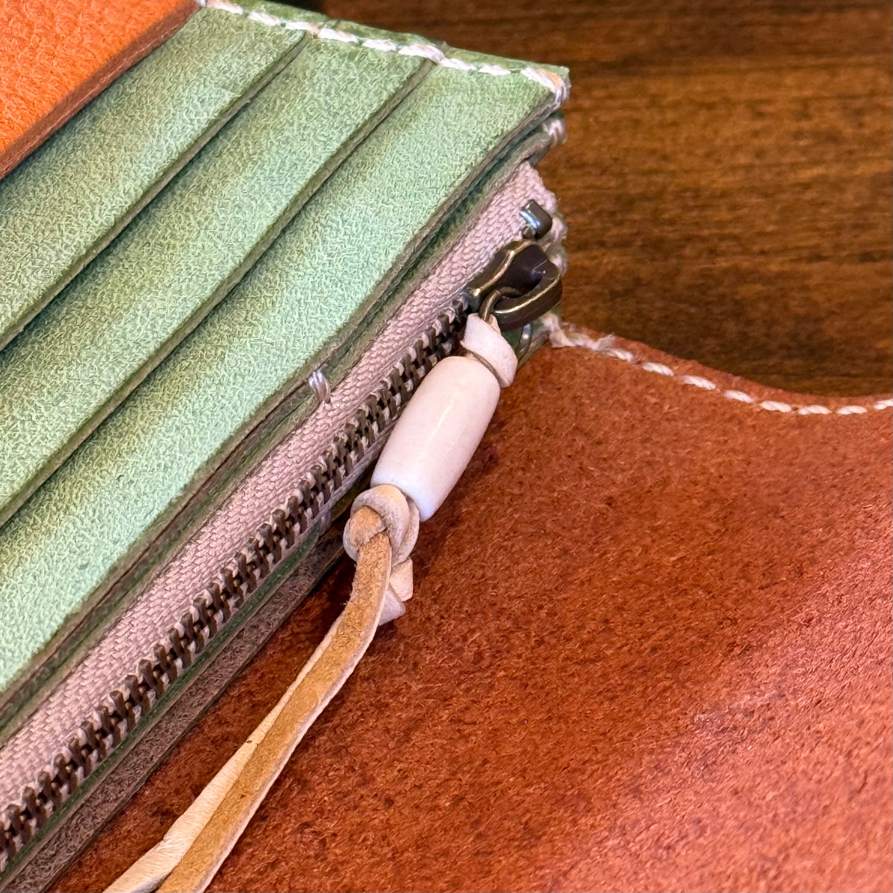 【屋久鹿革】ヤクシカと三日月のロングウォレット【受注生産・納期3ヶ月】