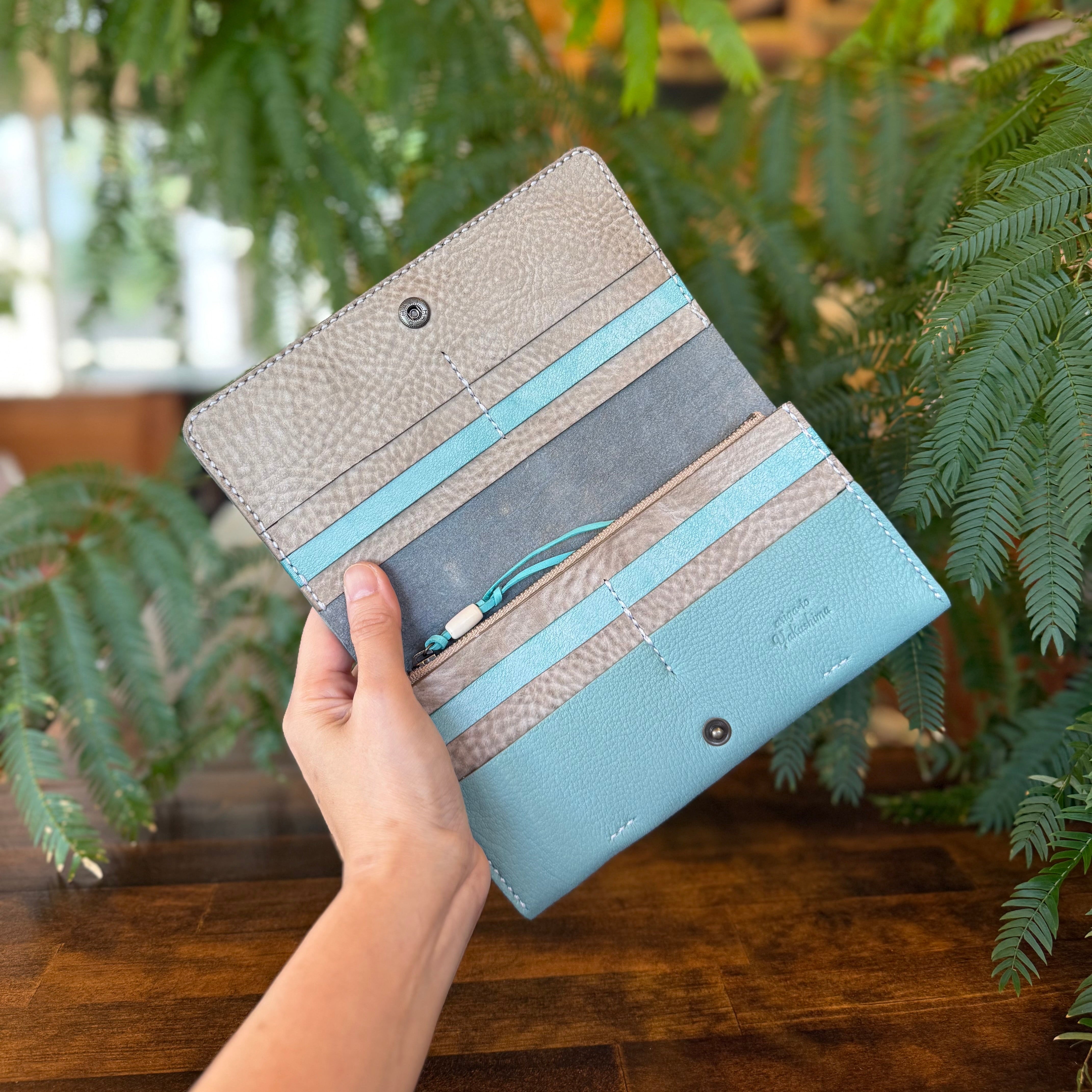 【屋久鹿革】『水の音色』長財布【受注生産・納期3ヶ月】