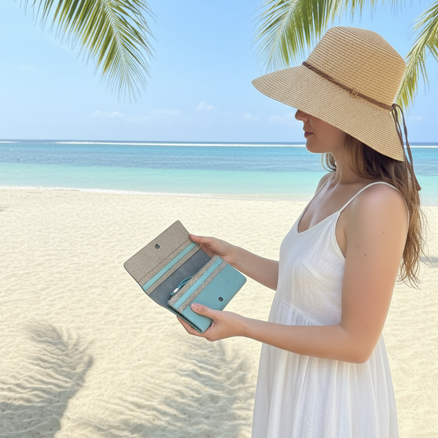 【屋久鹿革】『水の音色』長財布【受注生産・納期3ヶ月】