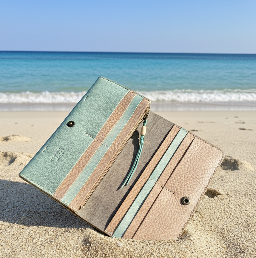 【屋久鹿革】『水の音色』長財布【受注生産・納期3ヶ月】