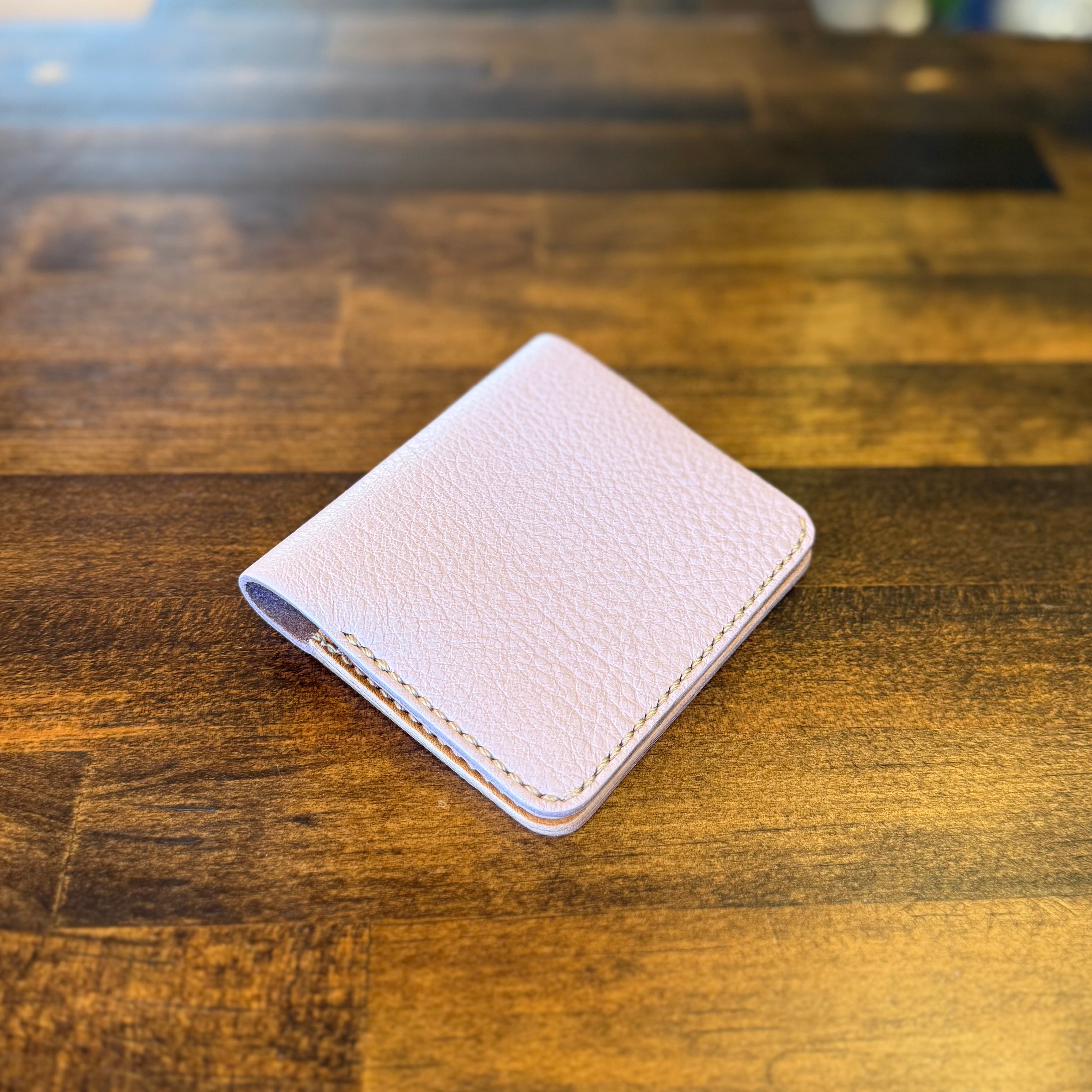 【屋久鹿革】家計管理Wallet(くすみピンク)