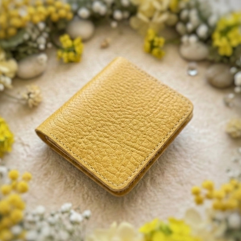 【屋久鹿革】家計管理Wallet(マスタード)