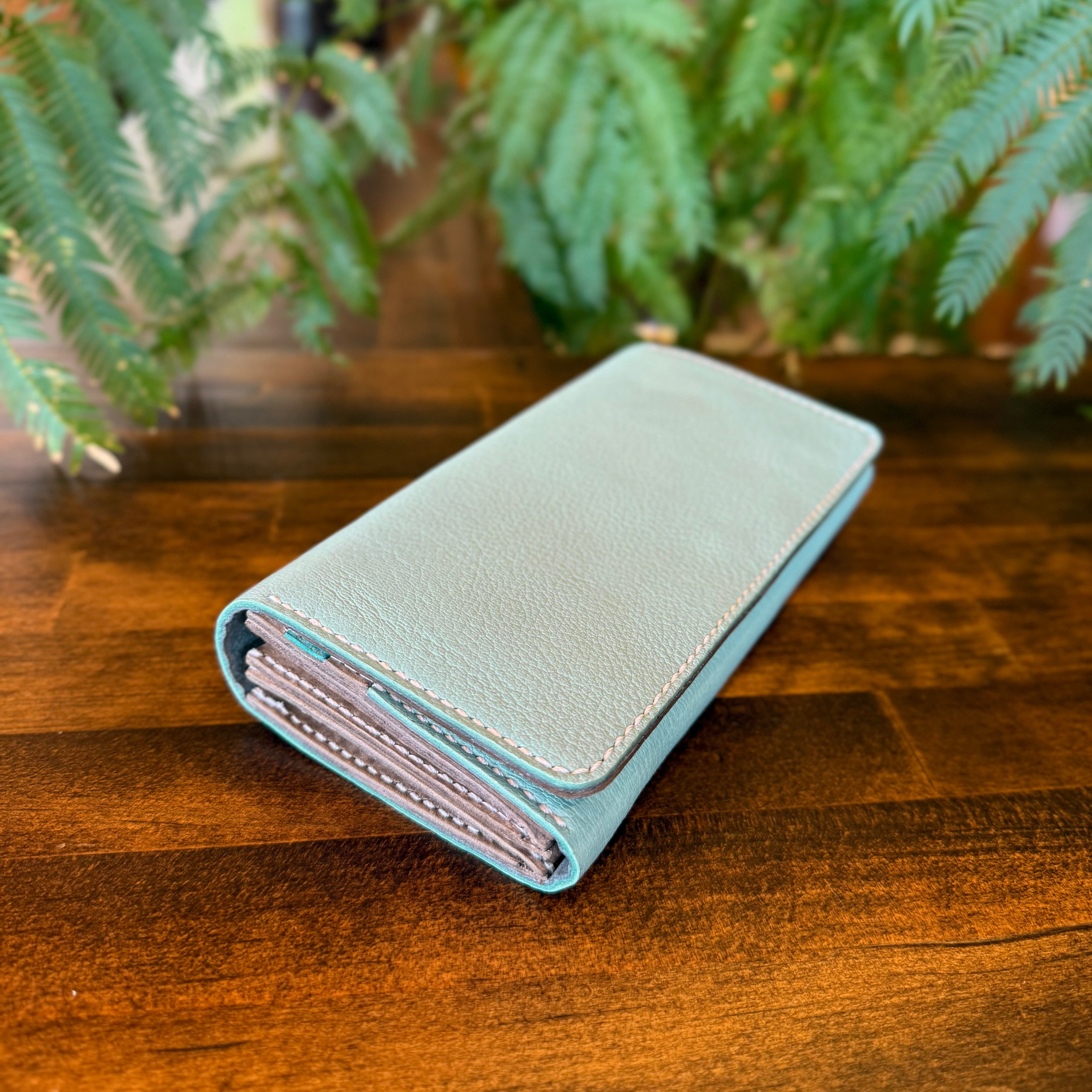 【屋久鹿革】『水の音色』長財布【受注生産・納期3ヶ月】