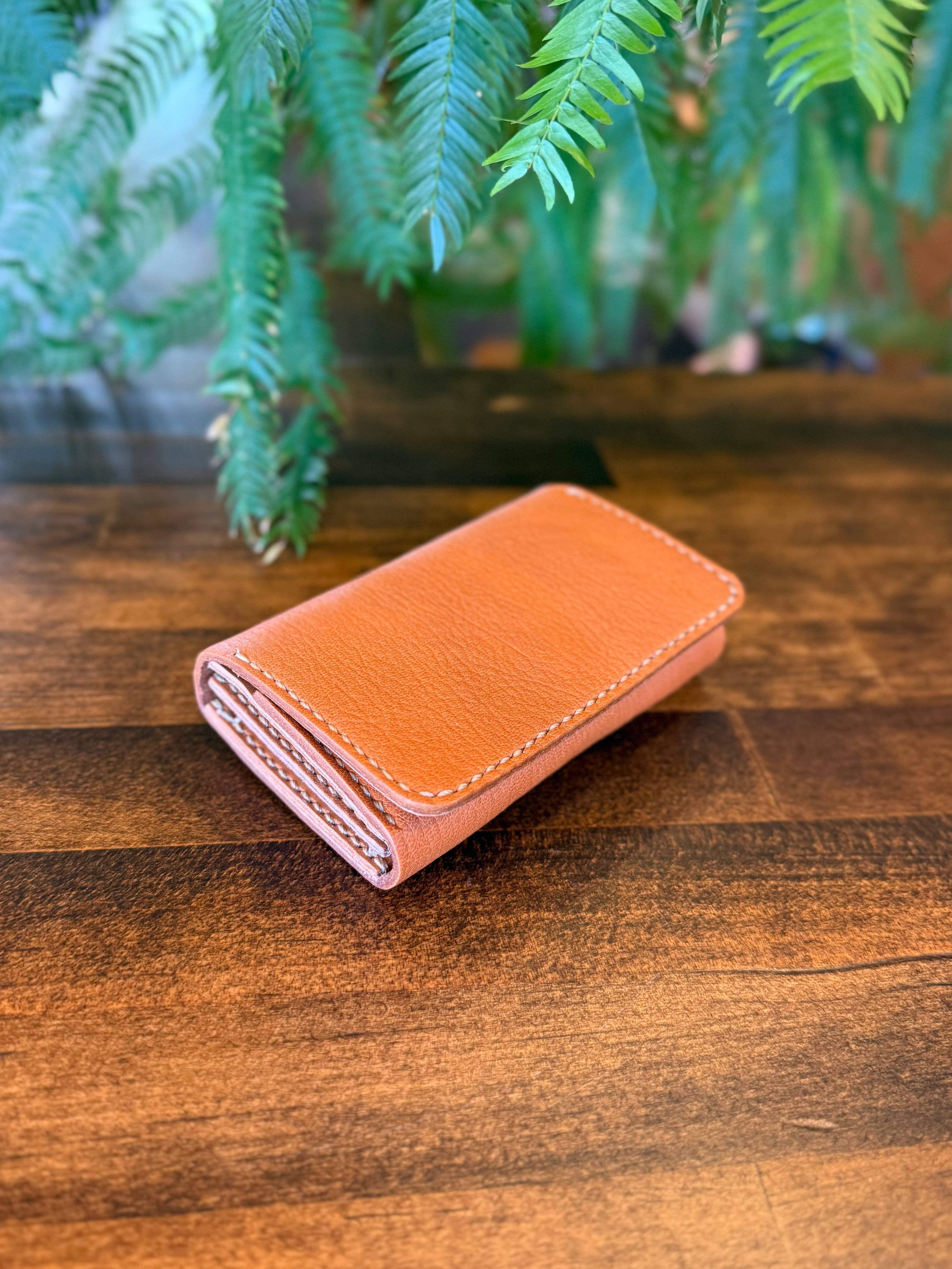 【屋久鹿革】おさいふ名刺入れスクエアタイプ