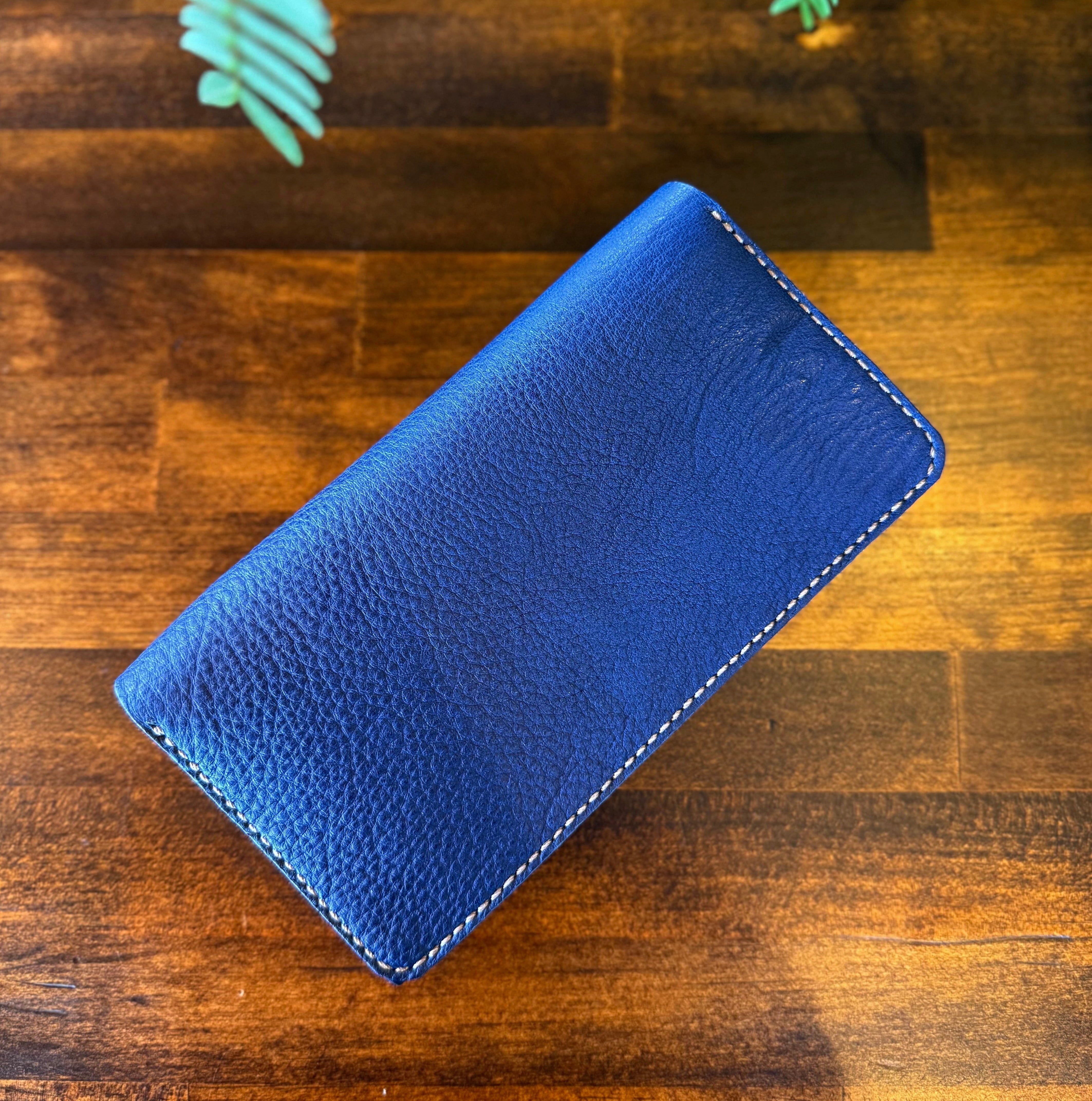 【蝦夷鹿革】『深海』長財布