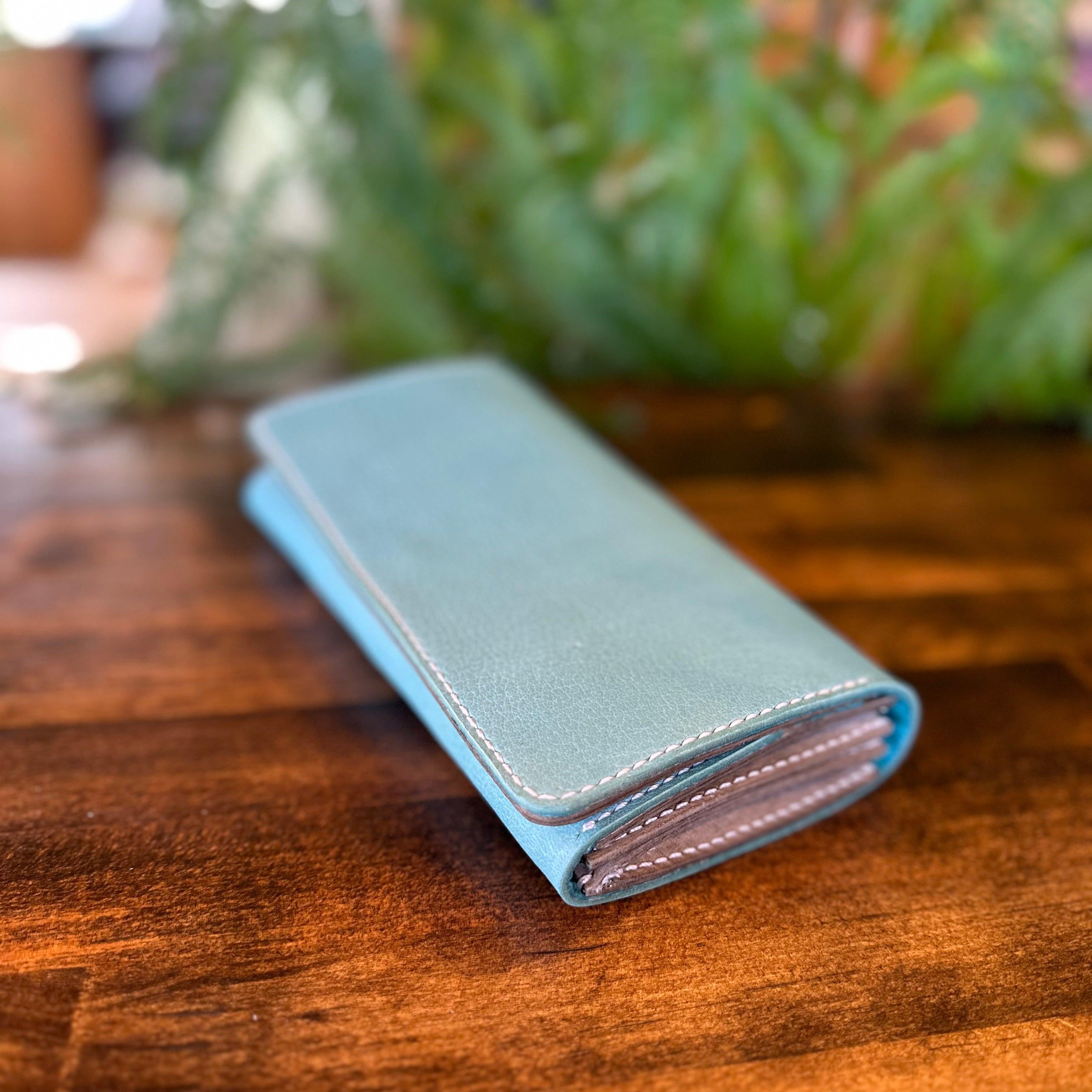 【屋久鹿革】『水の音色』長財布【受注生産・納期3ヶ月】