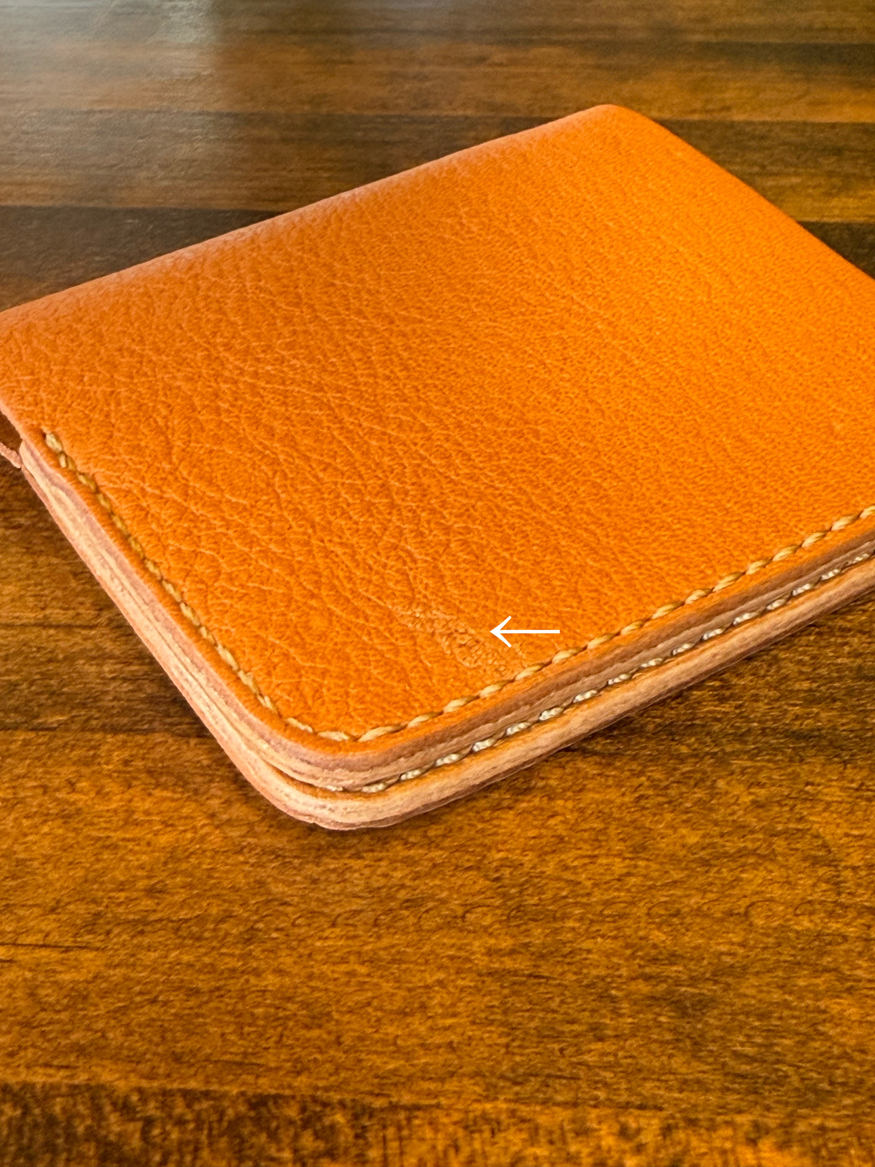 【屋久鹿革】家計管理Wallet(キャメル)