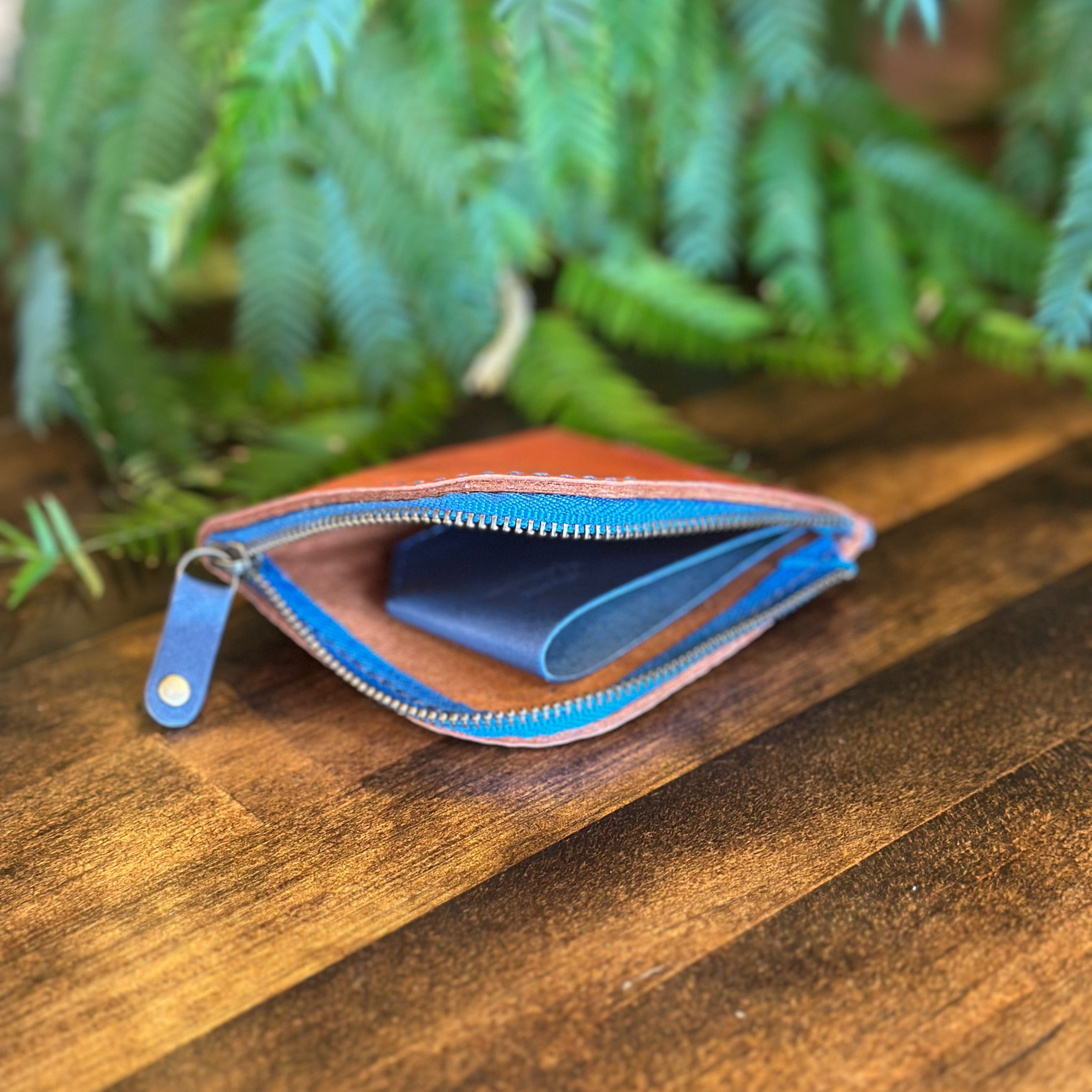 【屋久鹿革】島財布・煉瓦【限定カラー】