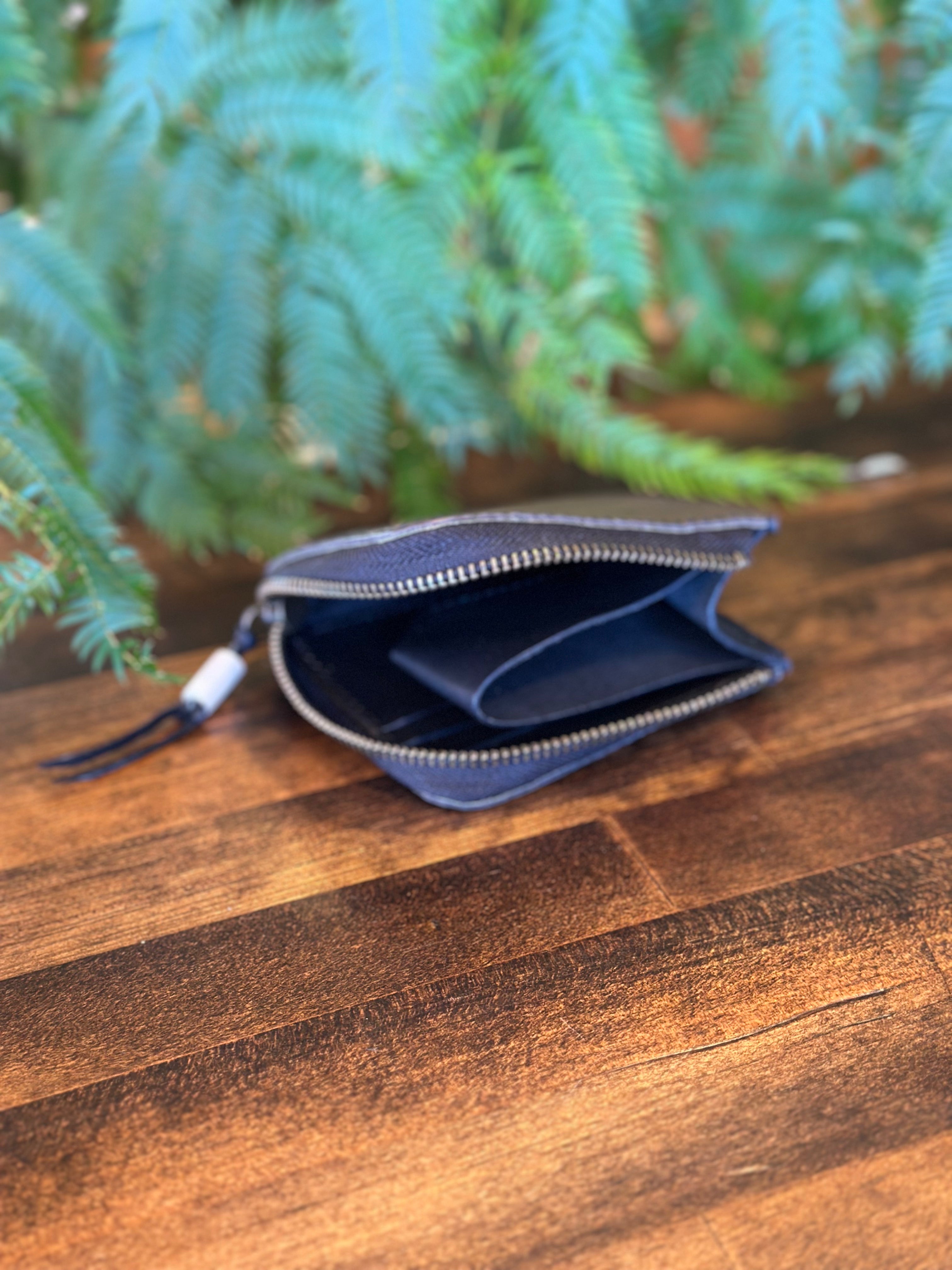 【屋久鹿革】究極の島財布(カーキ)