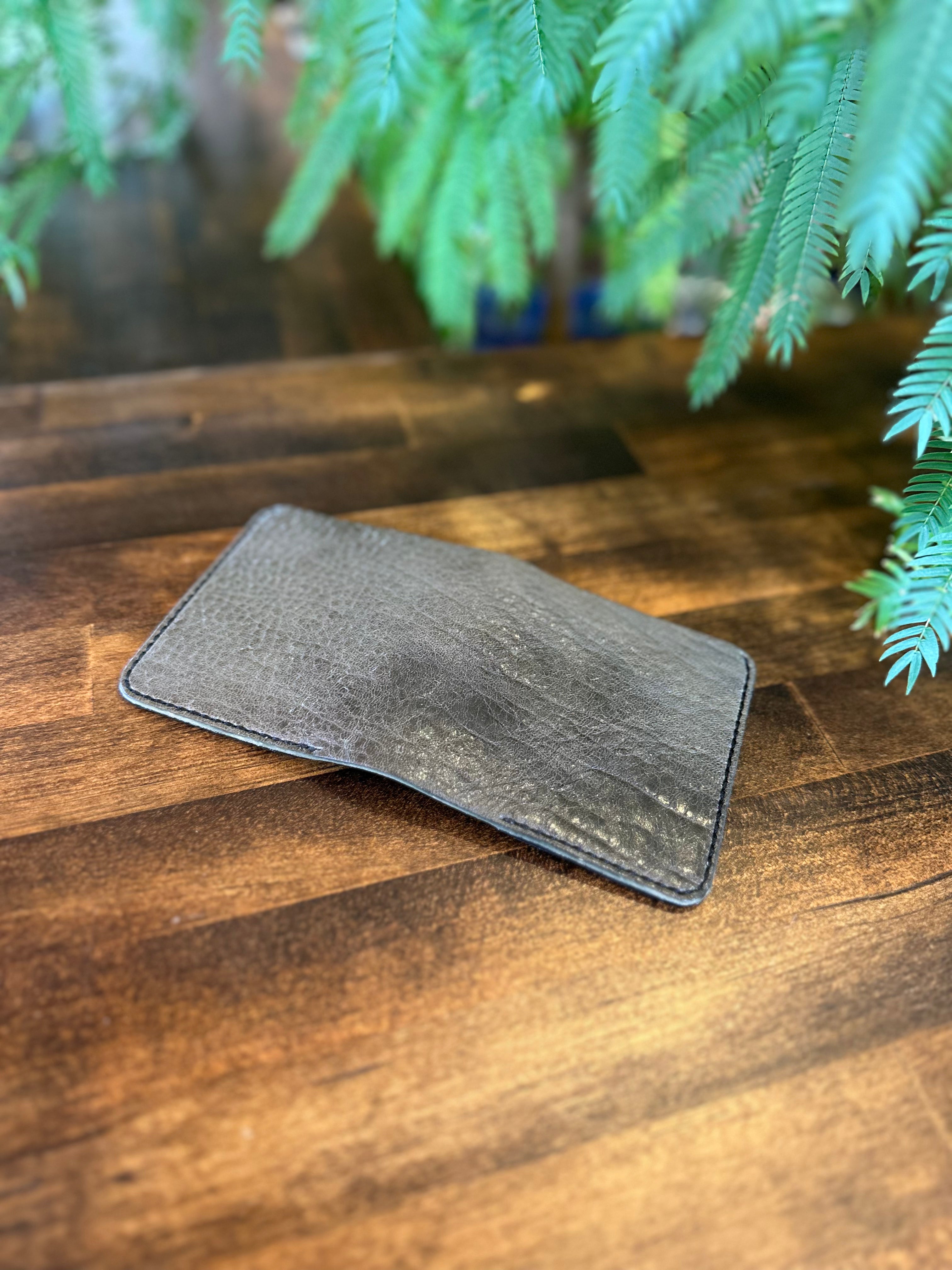 【屋久鹿革】家計管理Wallet(カーキ)