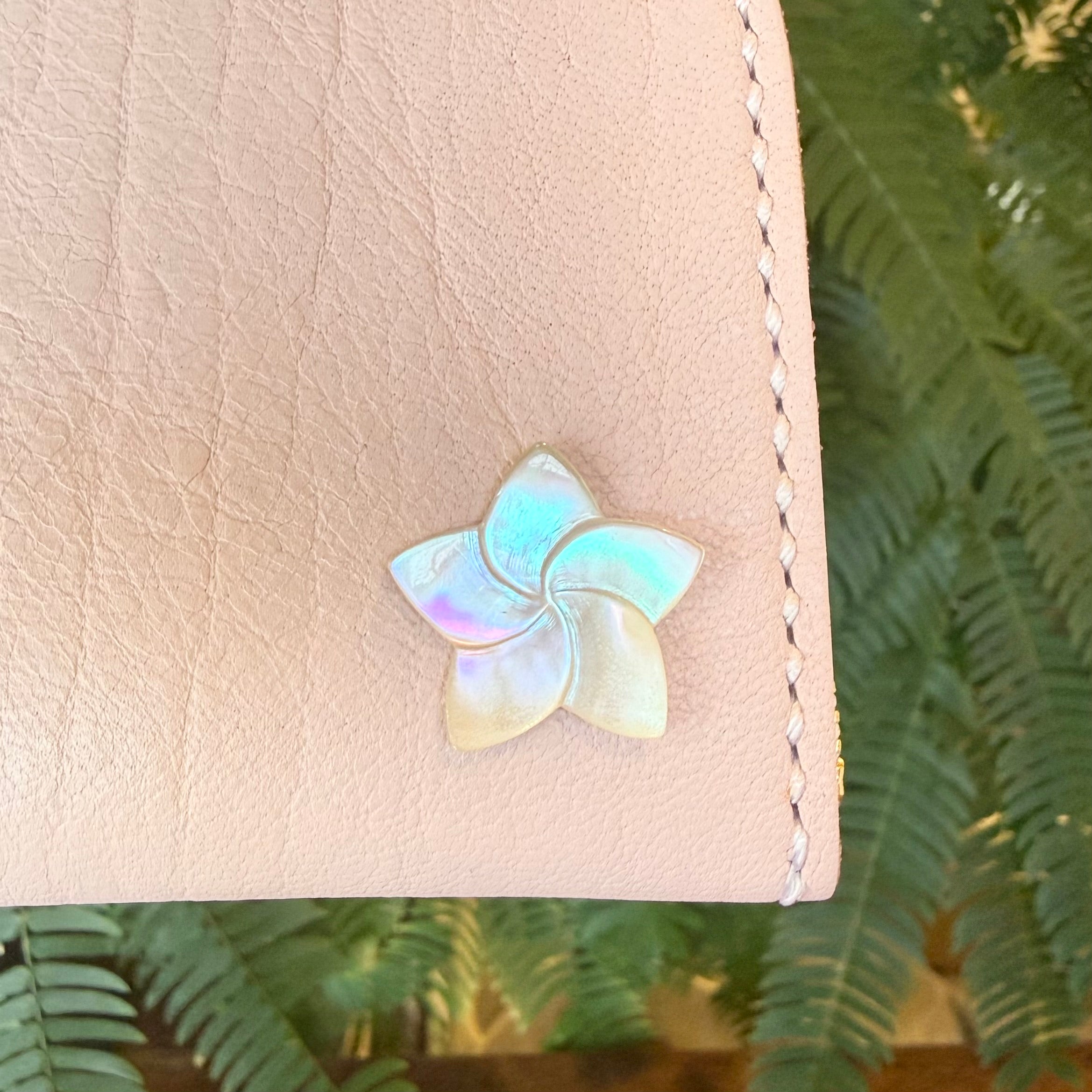 [Yakushika Leather] Island Wallet / Dull Pink