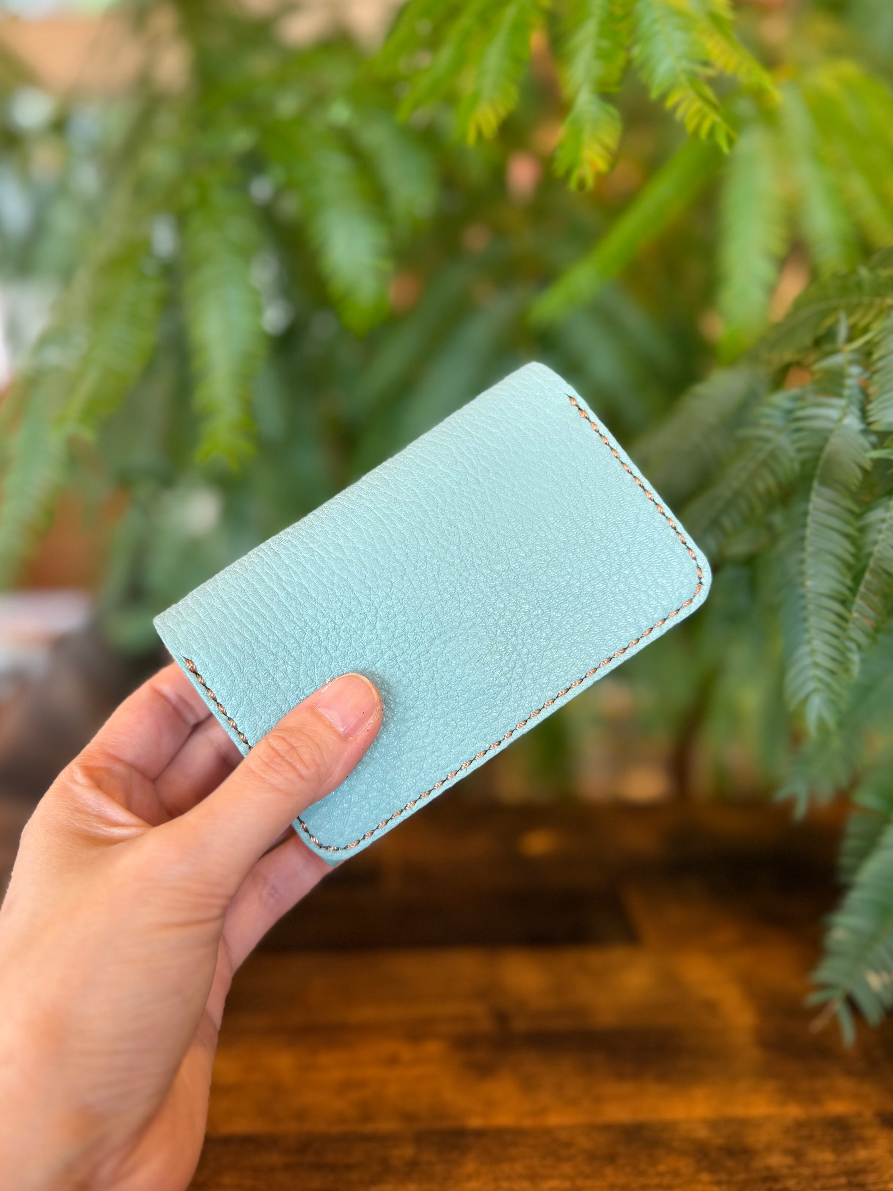 【屋久鹿革】おさいふ名刺入れスクエアタイプ