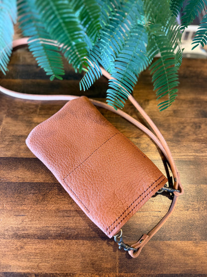 サコッシュ・京鹿革×屋久鹿のツノ（ブラウン）