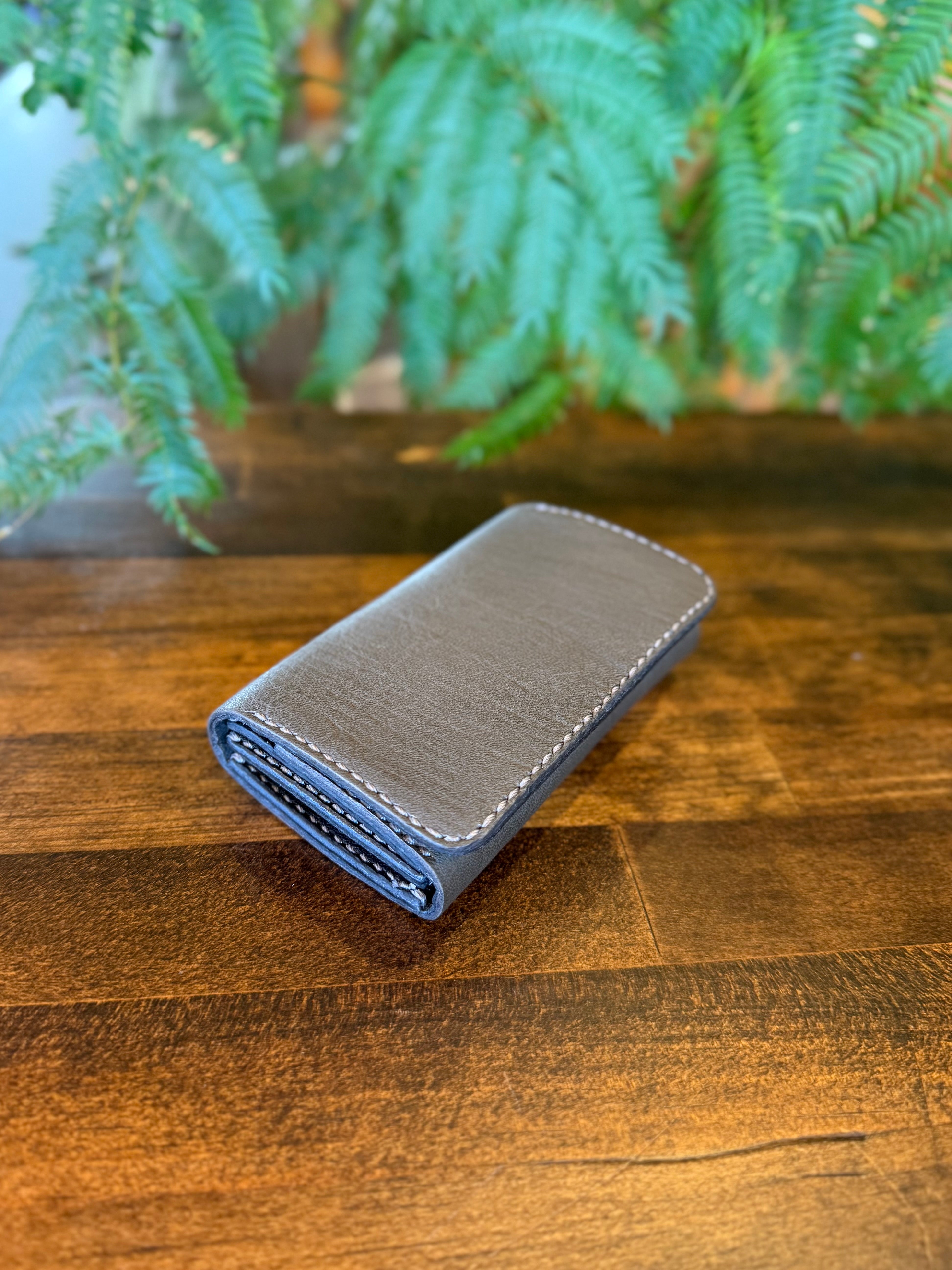 【屋久鹿革】おさいふ名刺入れスクエアタイプ