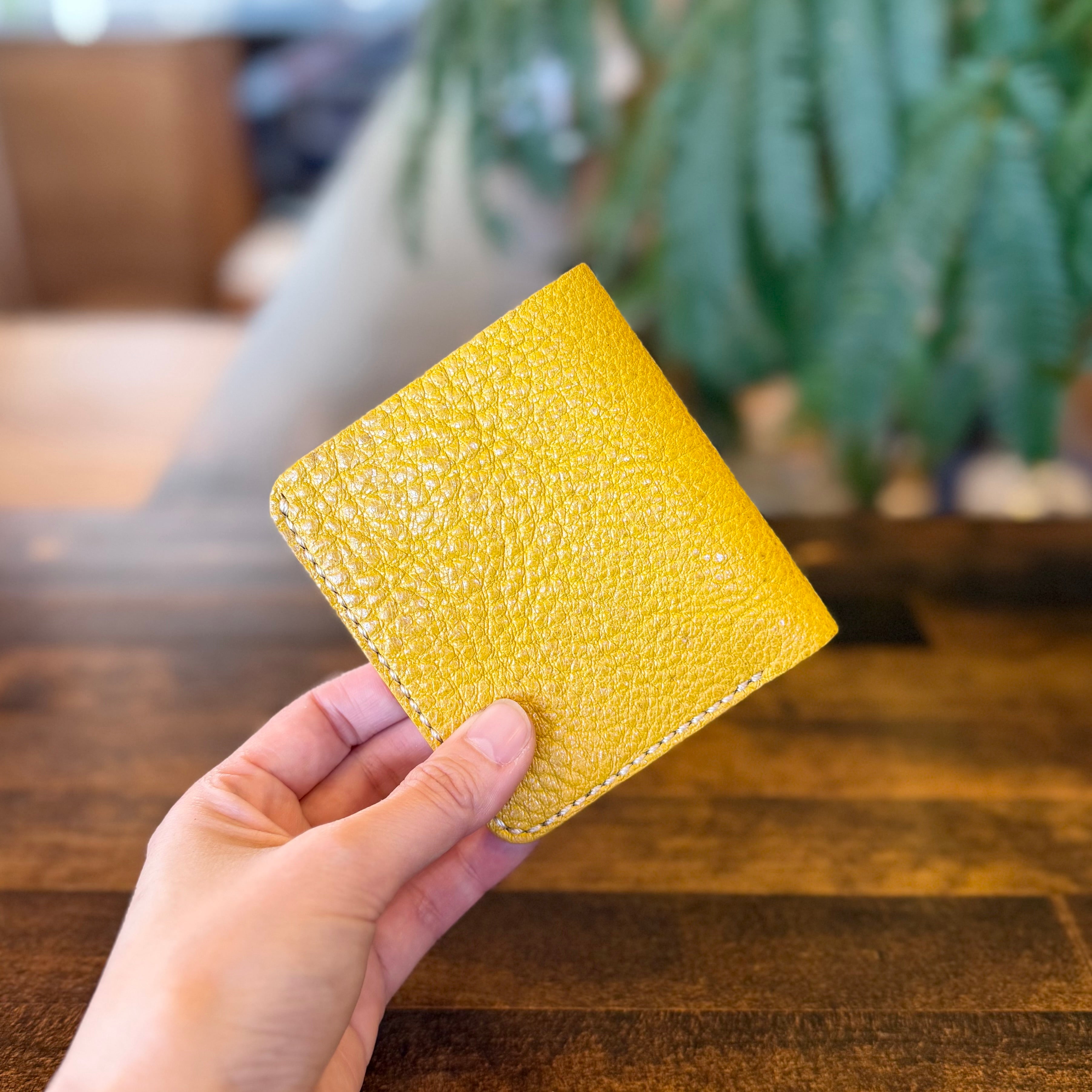 【屋久鹿革】家計管理Wallet（マスタード）