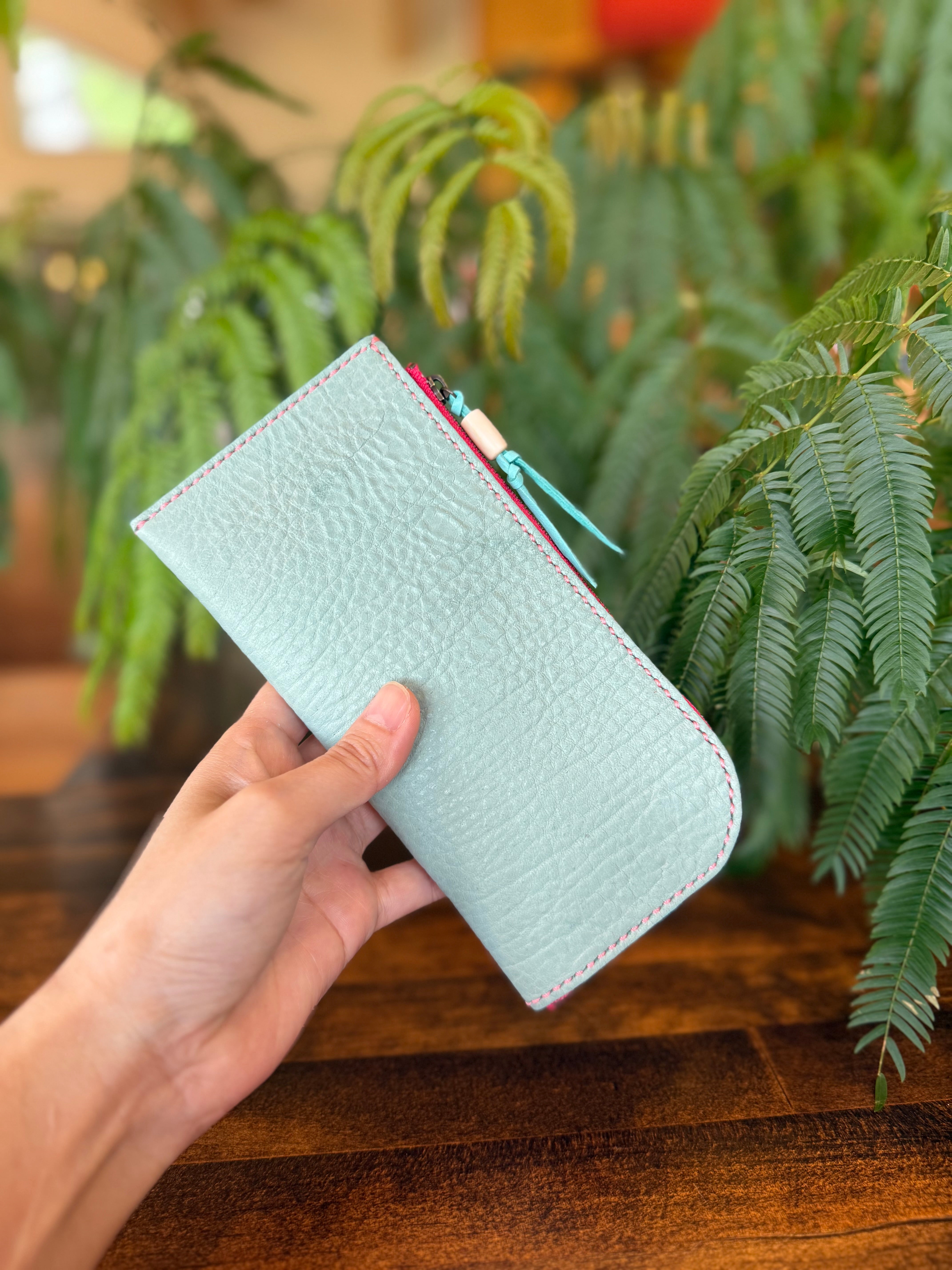 【屋久鹿革】島財布セミロング・セミオーダー