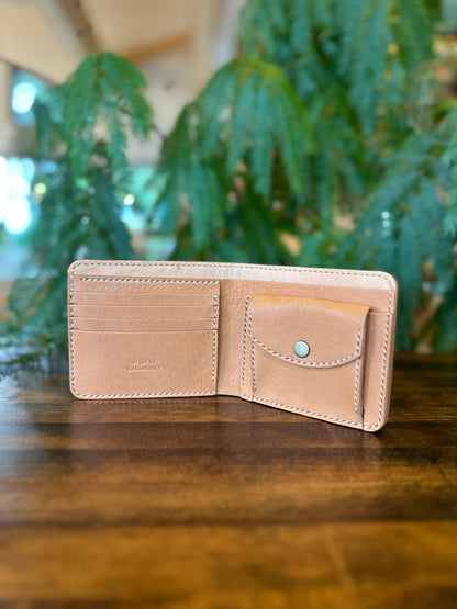 Bi-fold wallet (natural)