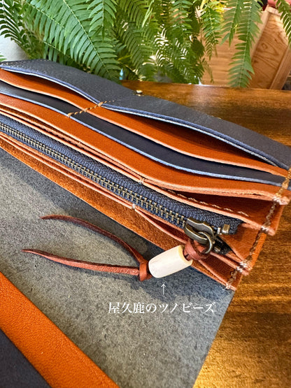 Clutch bag style long wallet (Yakukai)