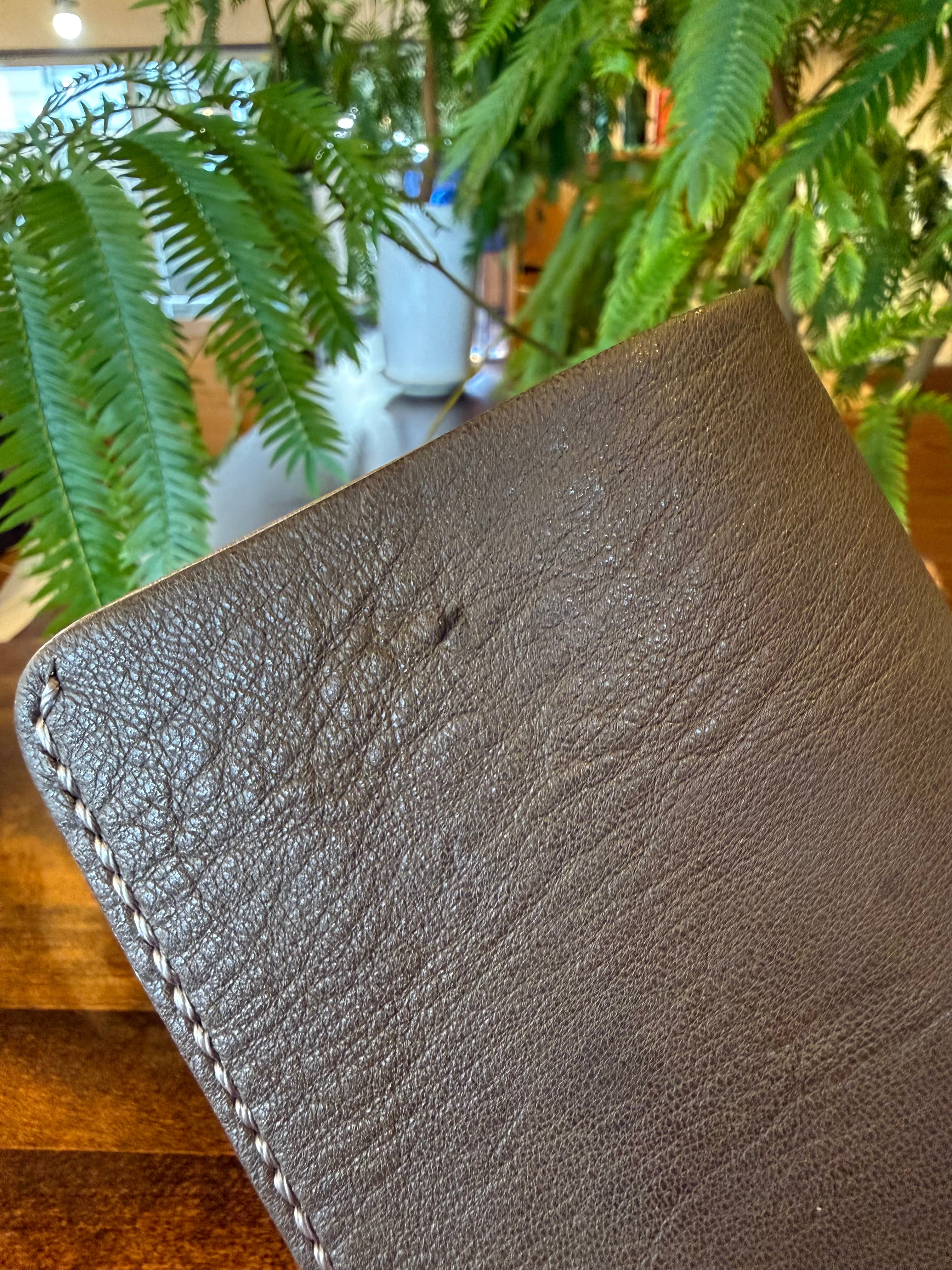 【屋久鹿革】家計管理Wallet(カーキ)【決闘の申し子】