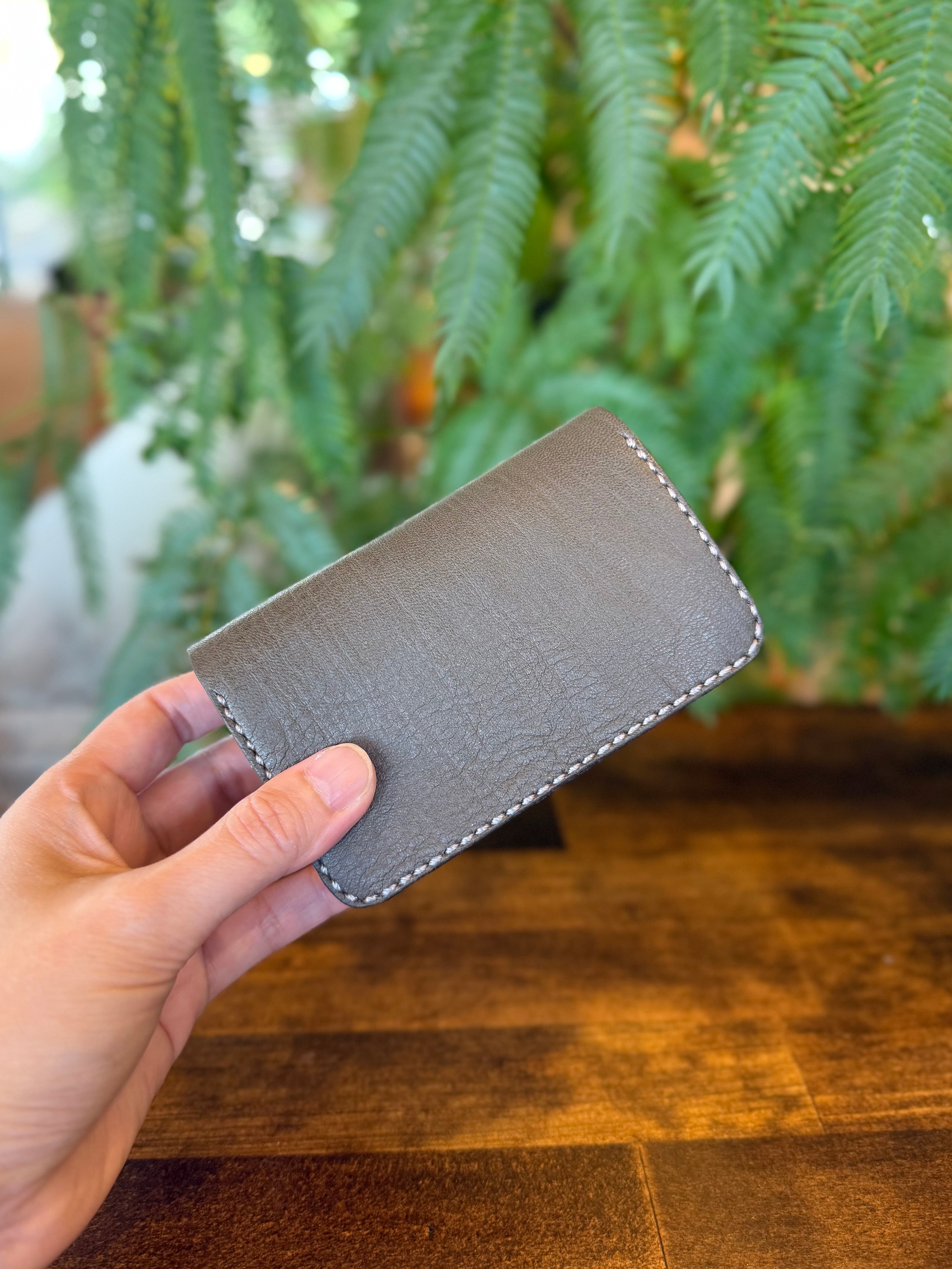 【屋久鹿革】おさいふ名刺入れスクエアタイプ