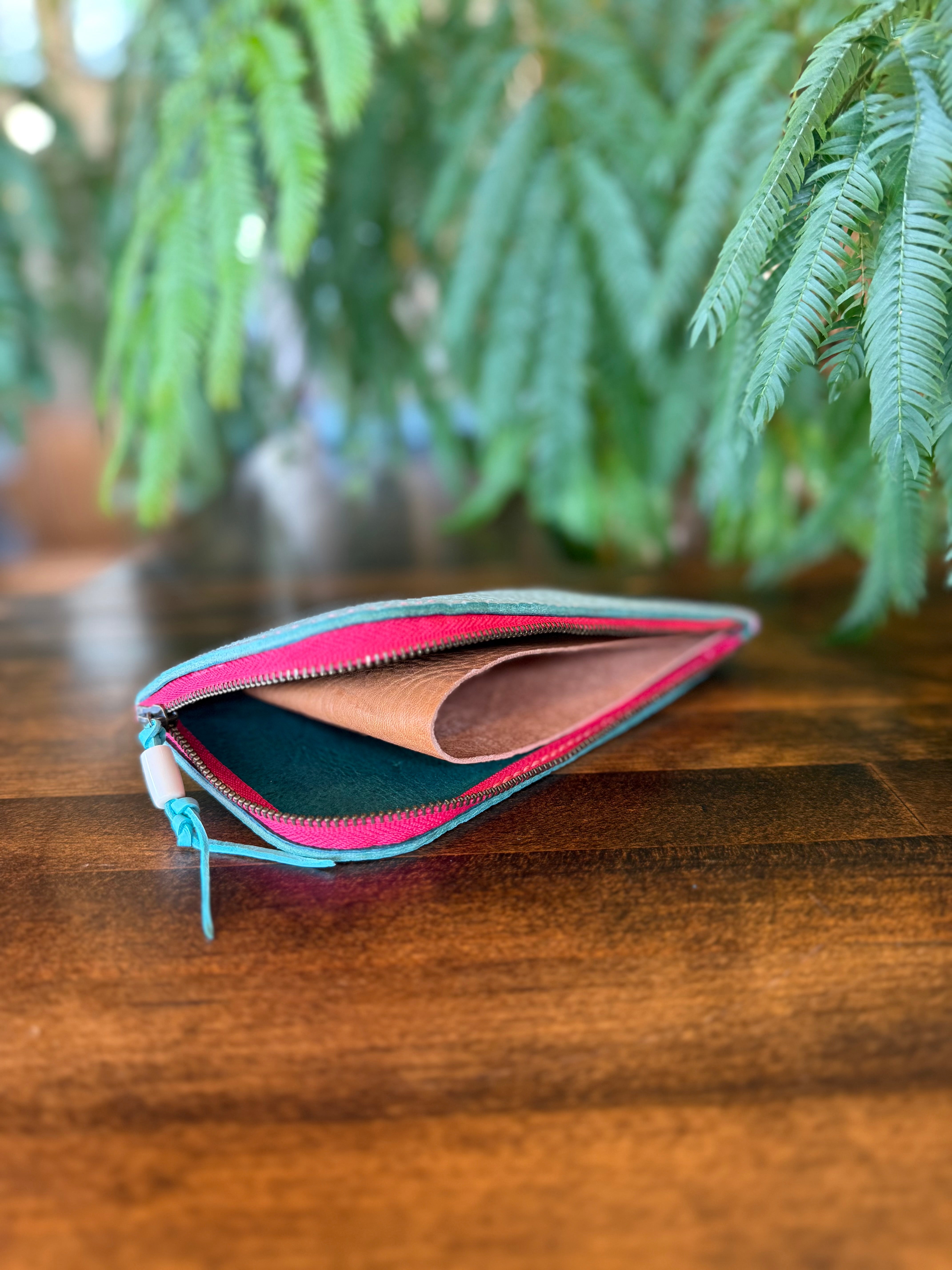 【屋久鹿革】島財布セミロング・セミオーダー