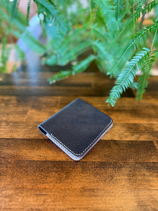 【京鹿革】家計管理Wallet(ブラック)