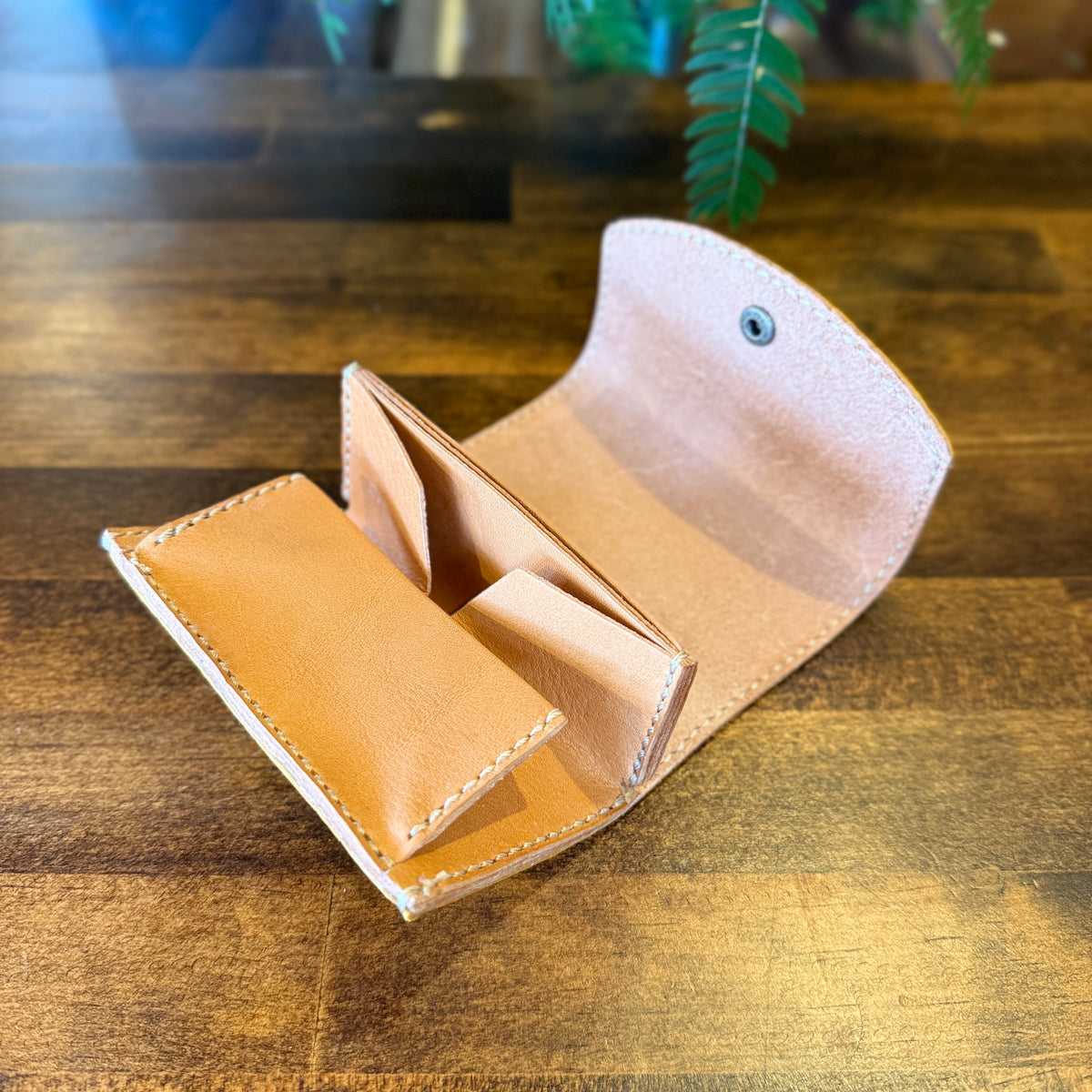 【屋久鹿革】究極のこぢんまり財布／マスタード