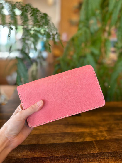 Clutch-style long wallet (cherry blossom)