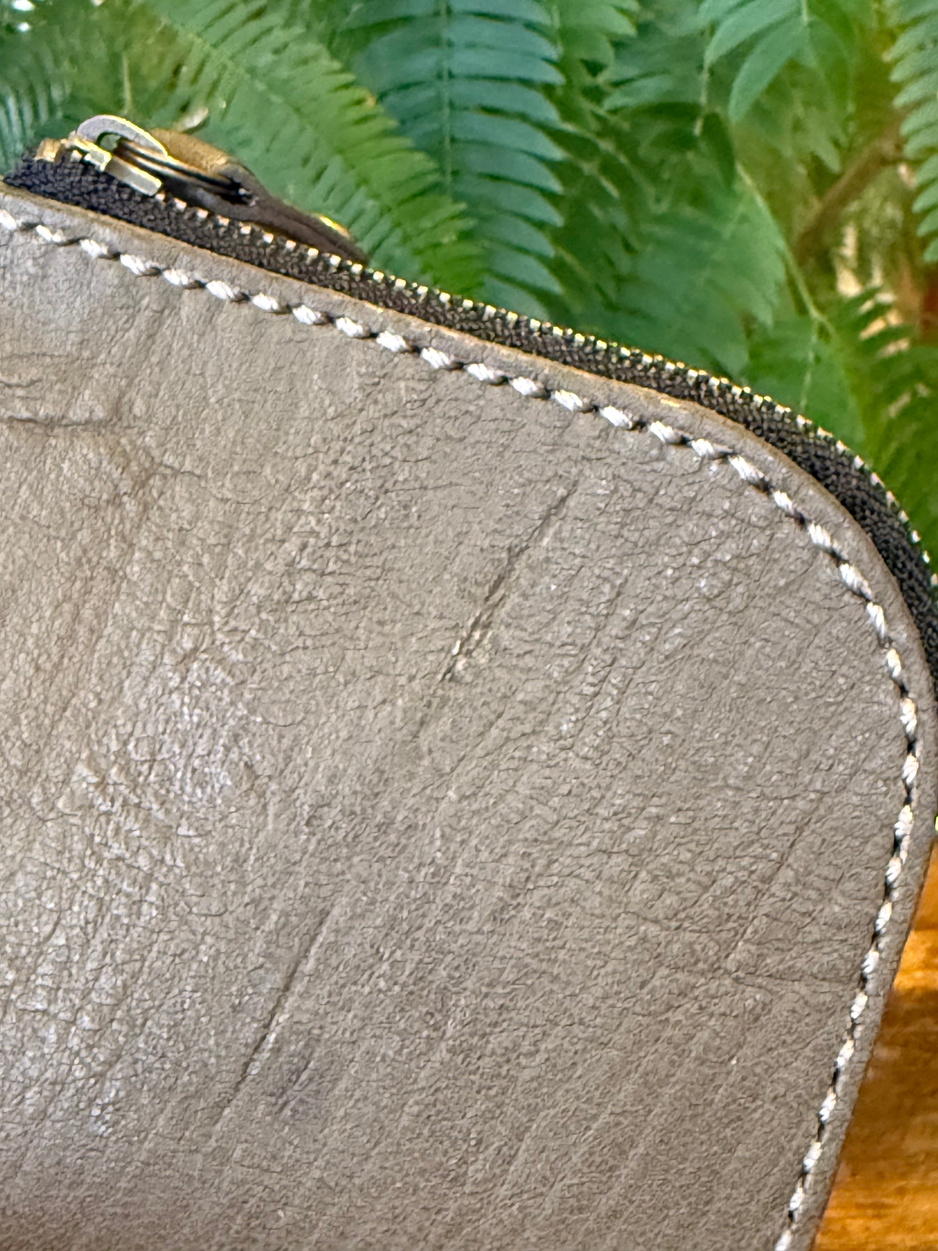 【屋久鹿革】島財布・カーキ