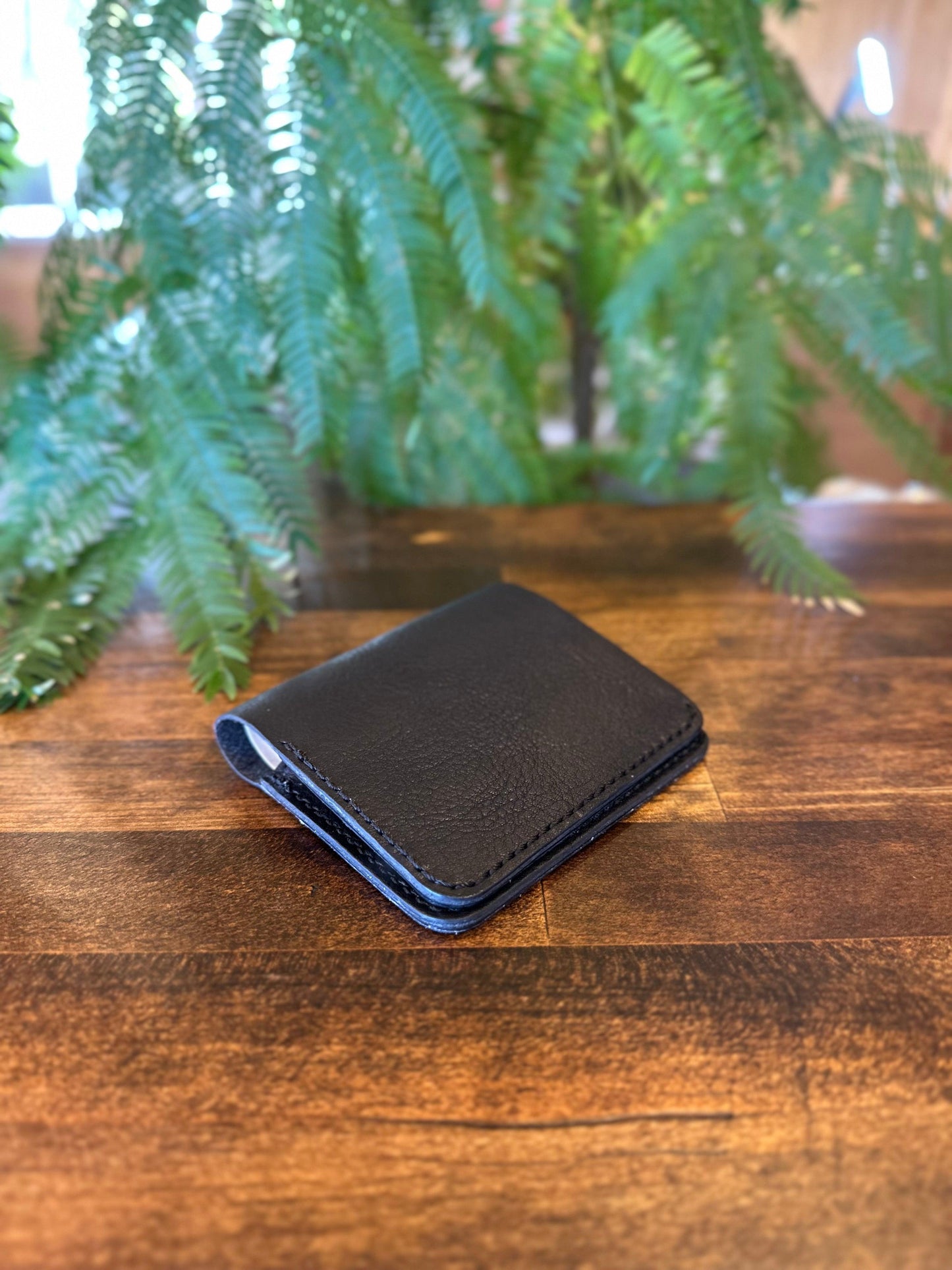 Household Management Wallet (Yakushika Leather x Tochigi Leather x Black)