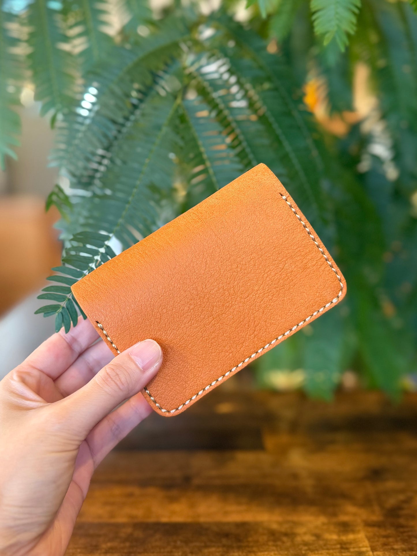 【屋久鹿革】こぢんまり財布(キャメル)