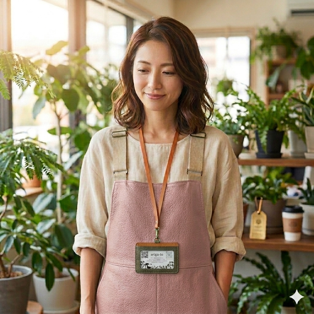 社員証入(屋久鹿革×栃木レザー)