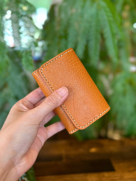 Wallet key case (camel x light camel)