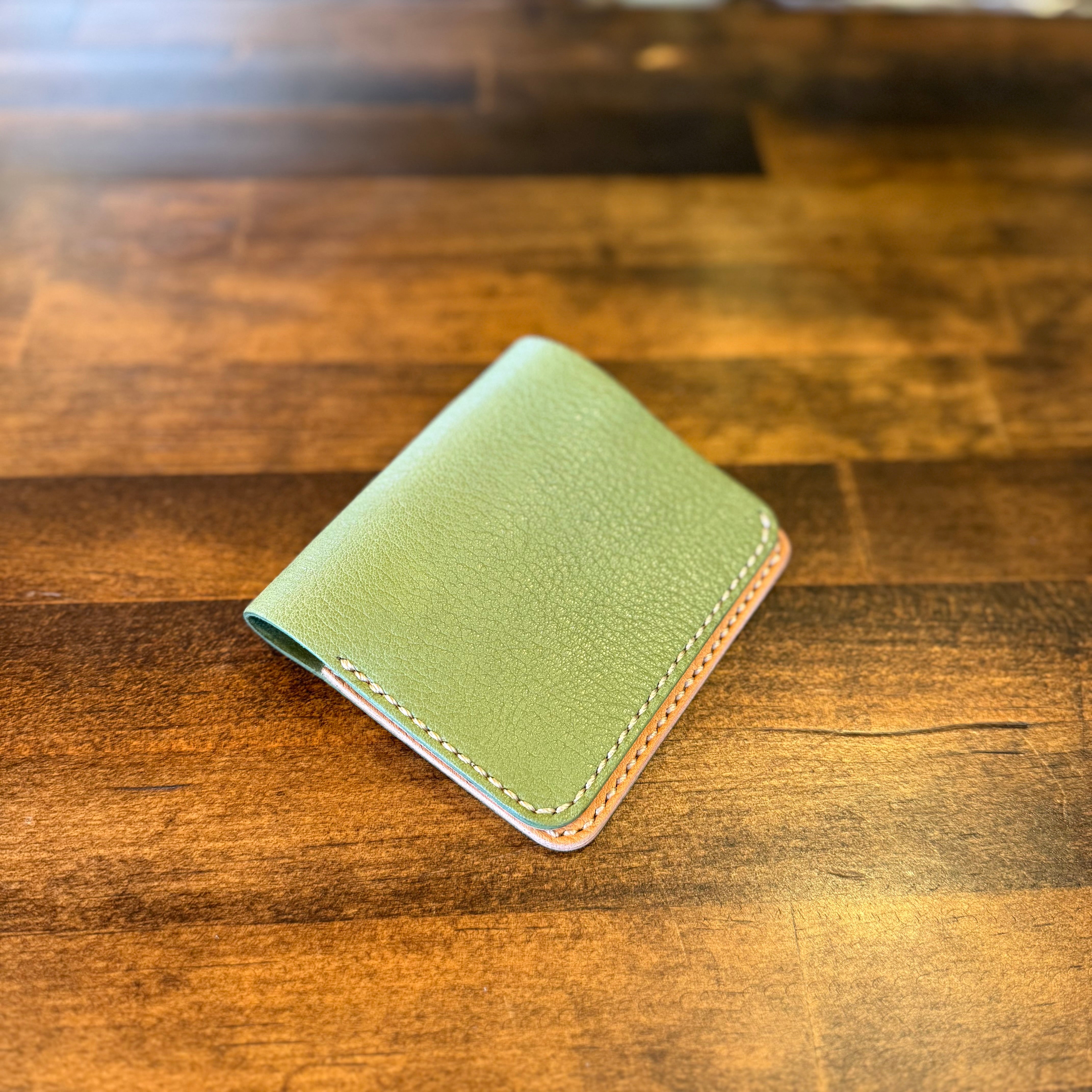 【屋久鹿革】家計管理Wallet(苔)