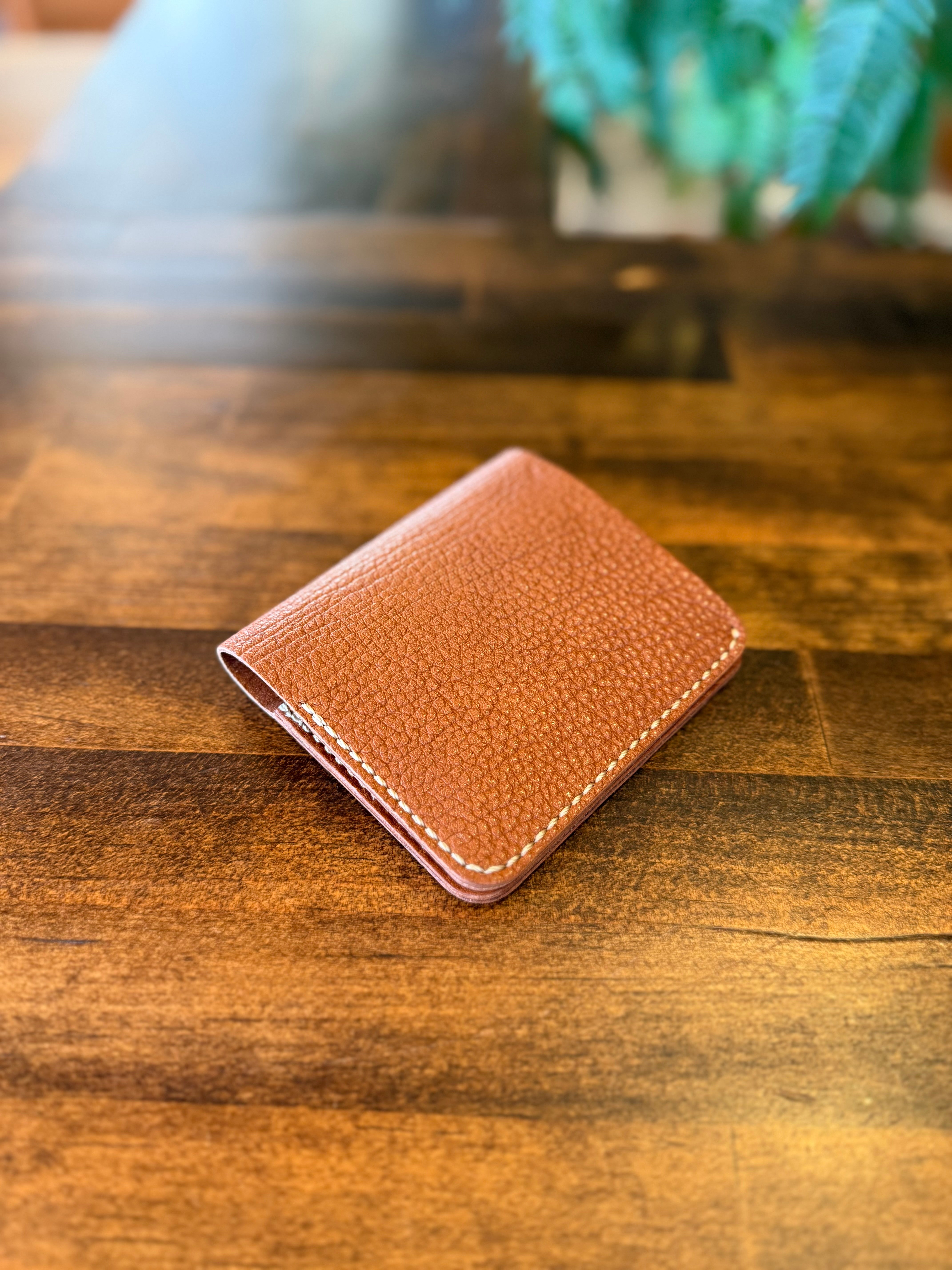 【京鹿革】家計管理Wallet(ブラウン)