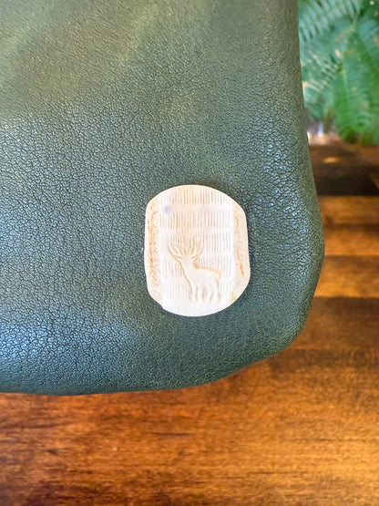 スマホサコッシュ・栃木レザー×屋久鹿レザー(グリーン)