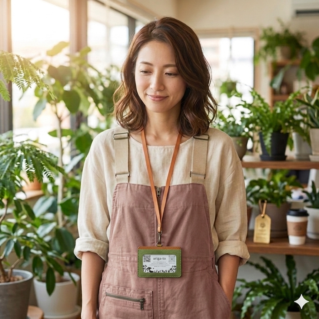 社員証入(屋久鹿革×栃木レザー)