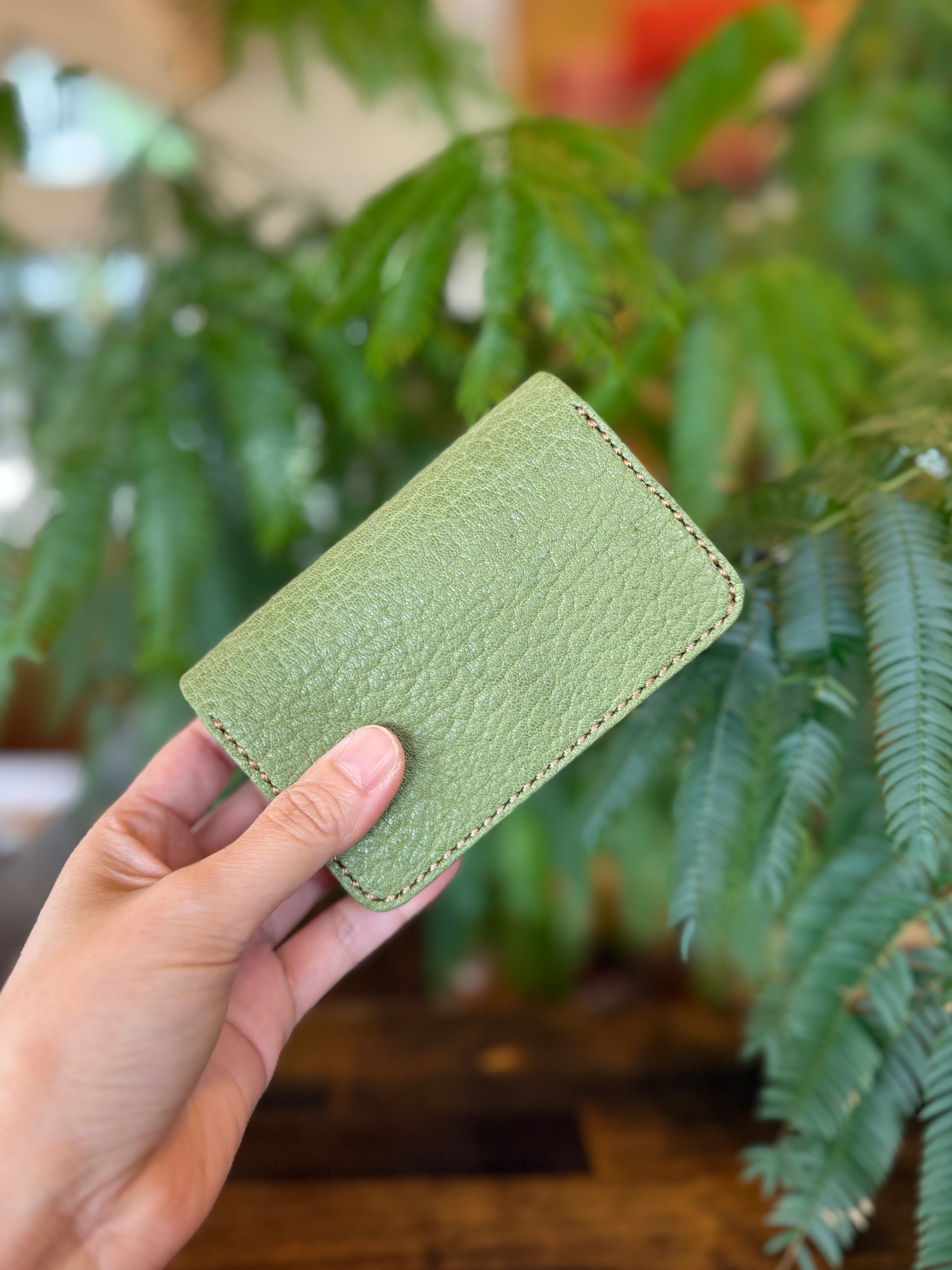 【屋久鹿革】おさいふ名刺入れスクエアタイプ