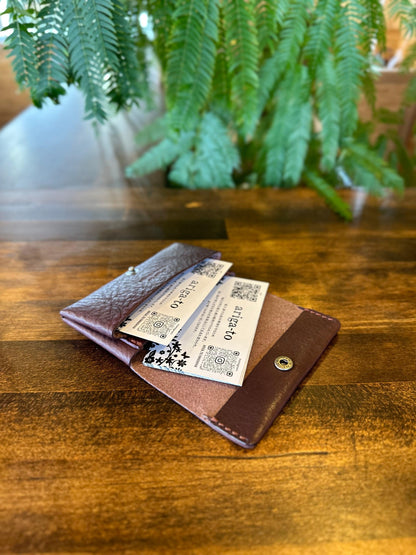 Smart business card holder (with Tochigi leather)