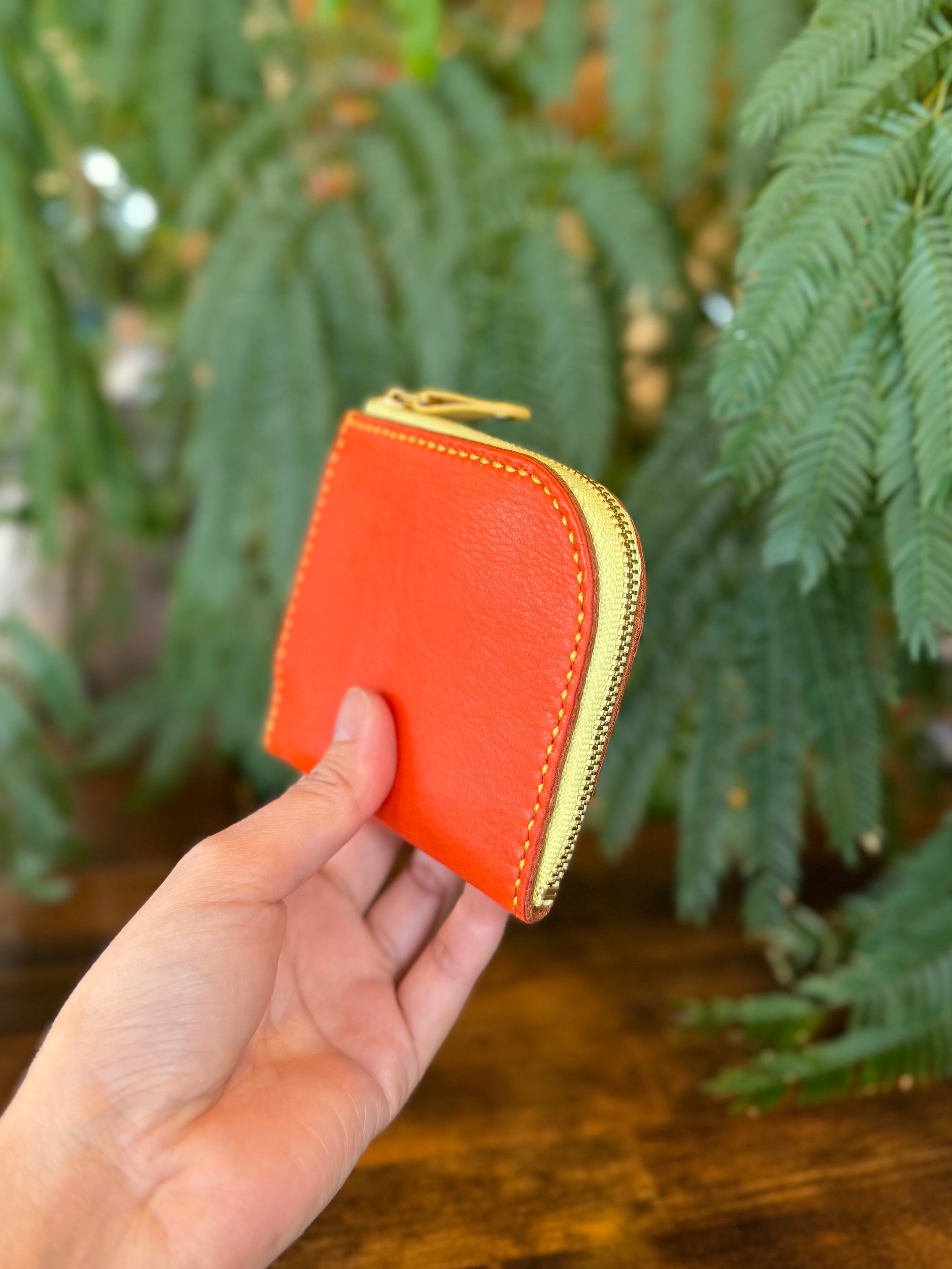 【屋久鹿革】島財布・たんかん