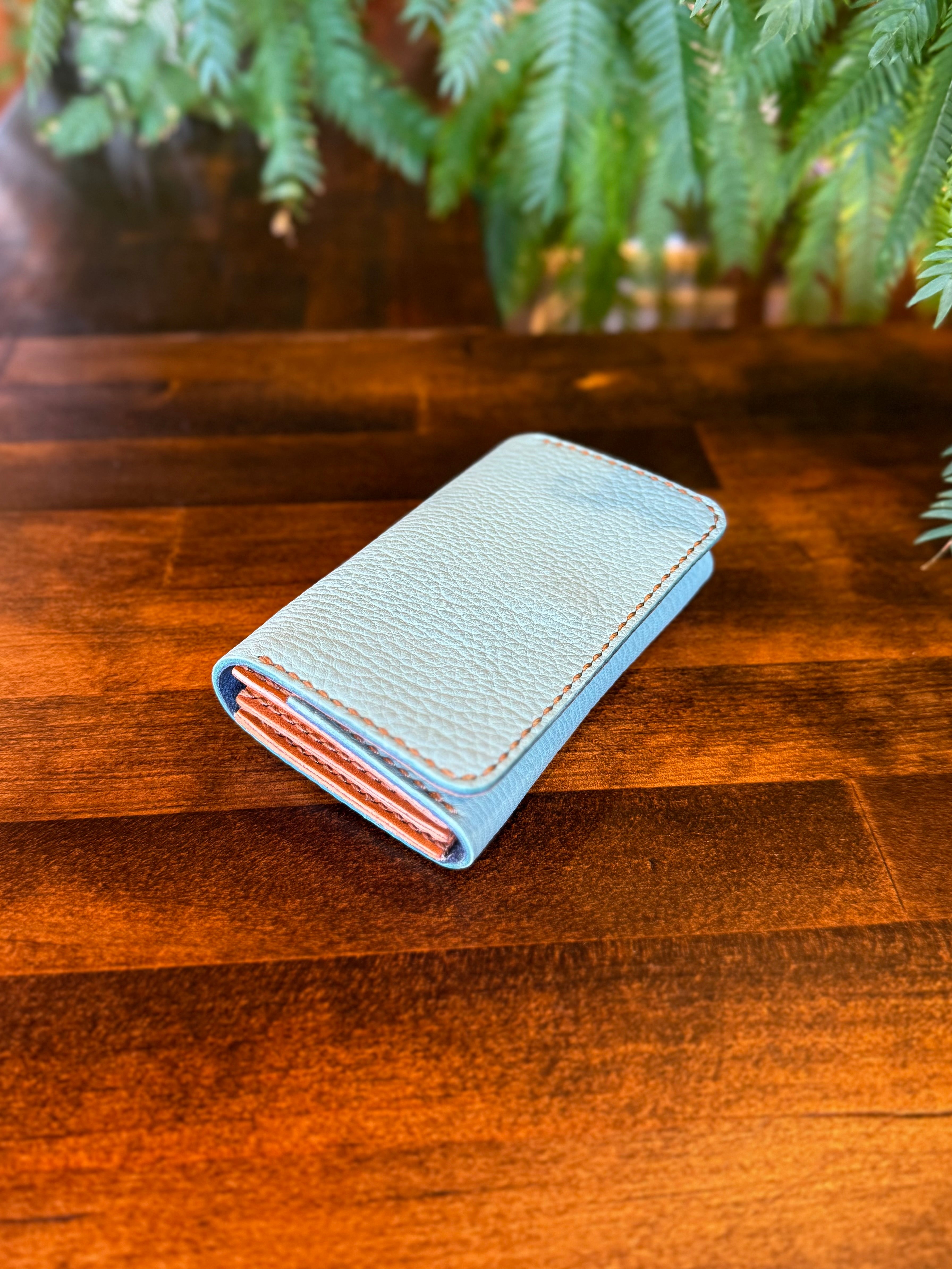 【屋久鹿革】おさいふ名刺入れスクエアタイプ