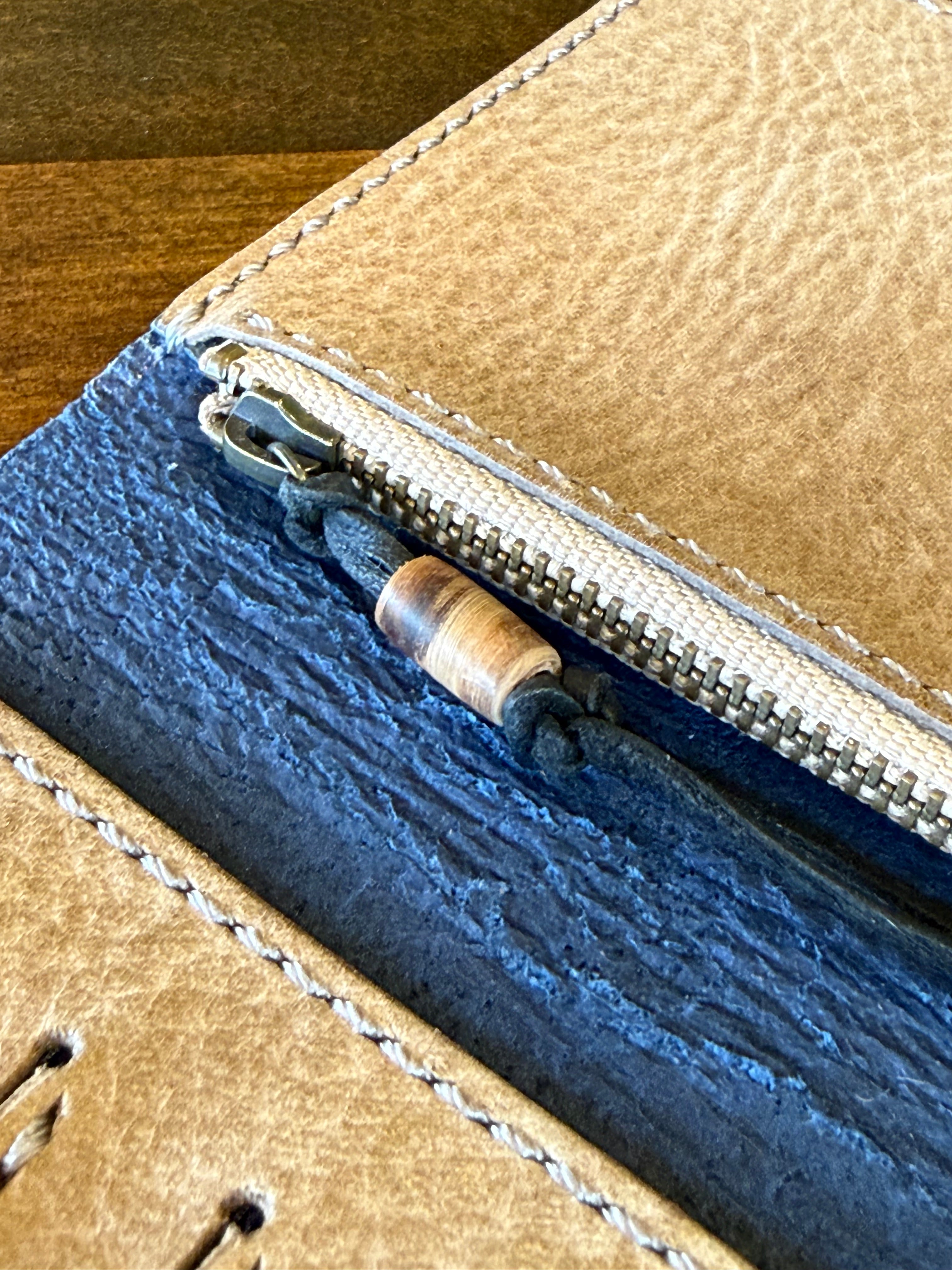 【蝦夷鹿革】スマートウォレット【決闘の申し子】