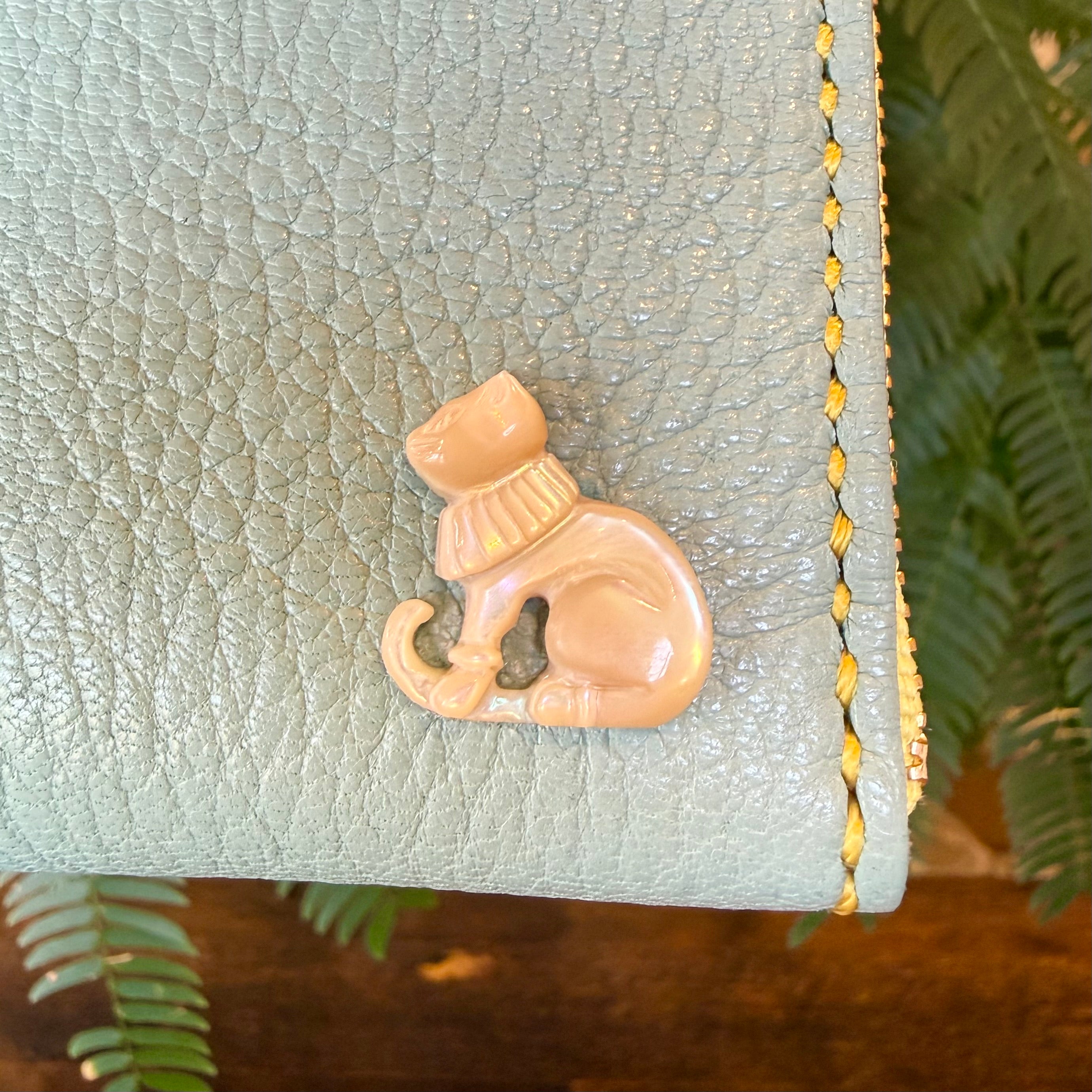 [Yakushika Leather] Island Wallet / Turquoise