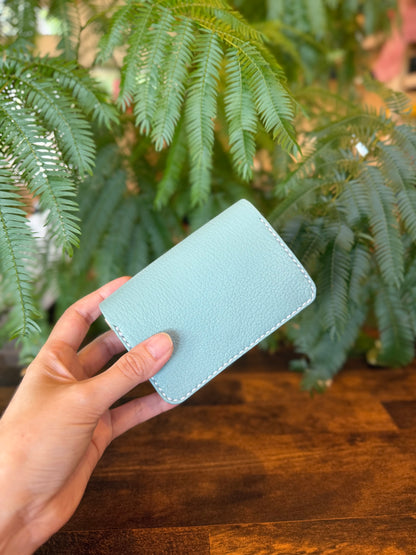Small wallet (turquoise x light camel)