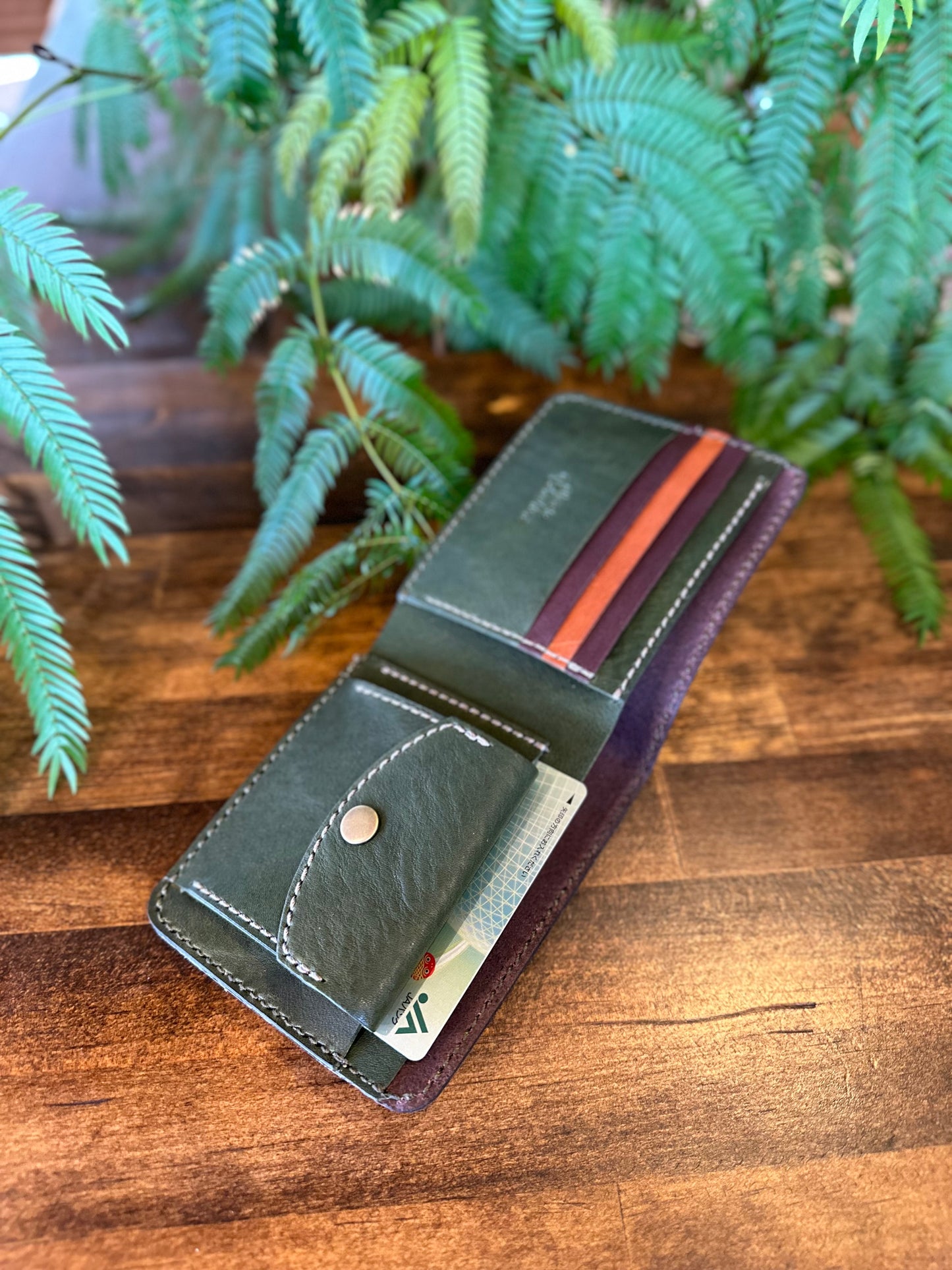 Bi-fold wallet (Jomon cedar)