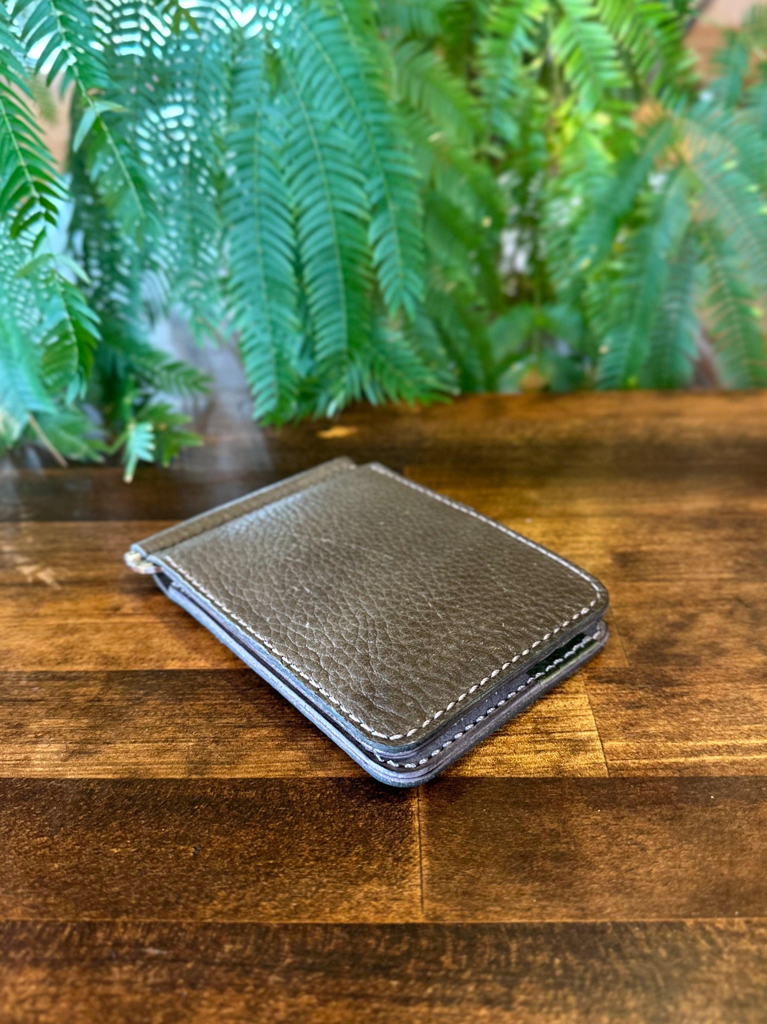 Yakushima Deer Leather Money Clip – Forest